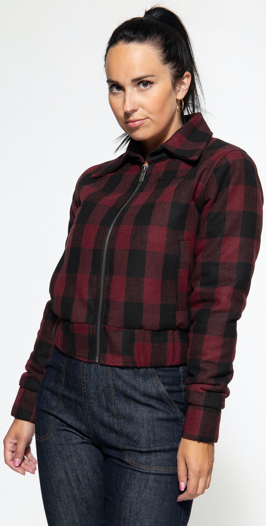 Queen_Kerosin_QK_KARO_VINTAGE_Vintage_Plaid_LANGARM_Zip_Wolljacke_killer_kirsche_1