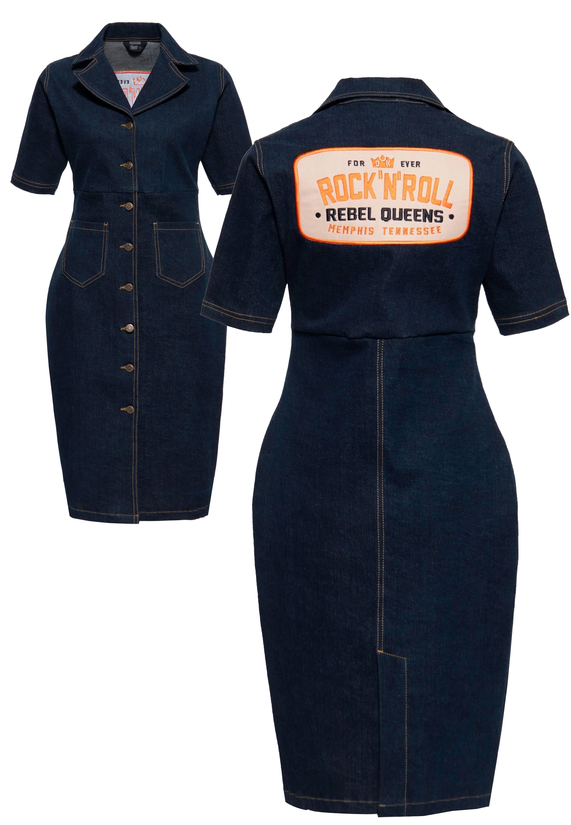 Queen_Kerosin_REBEL_QUEENS_Buttoned_Denim_Jeans_PENCIL_DRESS_Bleistiftkleid_-_Dunkelblau-2BRy9F6Wc8HmSk