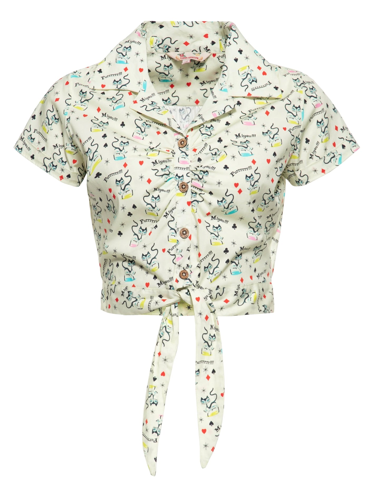 Queen_Kerosin_RETRO_CATS_Vintage_Atomic_50s_Kurzarm_TIE_BLOUSE_Knotenbluse_Hawaiibluse_-_Beige-1t4R9xIlr481Ge