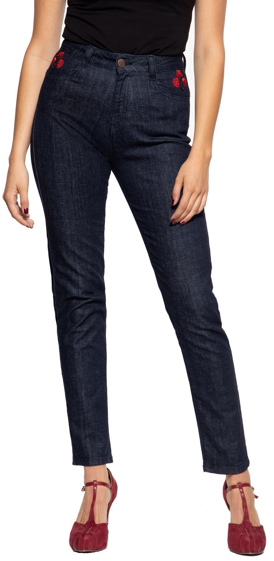 Queen_Kerosin_ROSES_WESTERN_Dark_DENIM_High_Waist_JEANS_Hose_mit_Stick_killer_kirsche_1yRCViyodRVtkO