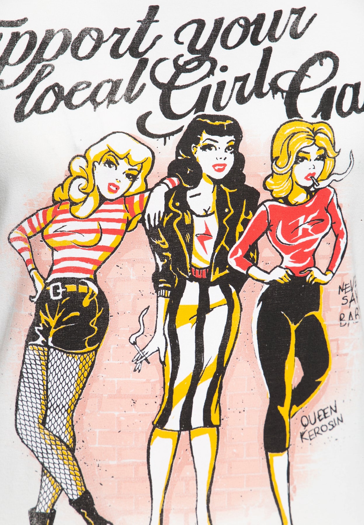 Queen_Kerosin_SUPPORT_YOUR_LOCAL_GIRL_GANG_Frontprint_Retro_MOTIV_Kurzarm_T-SHIRT_Oberteil_killer_kirsche_4