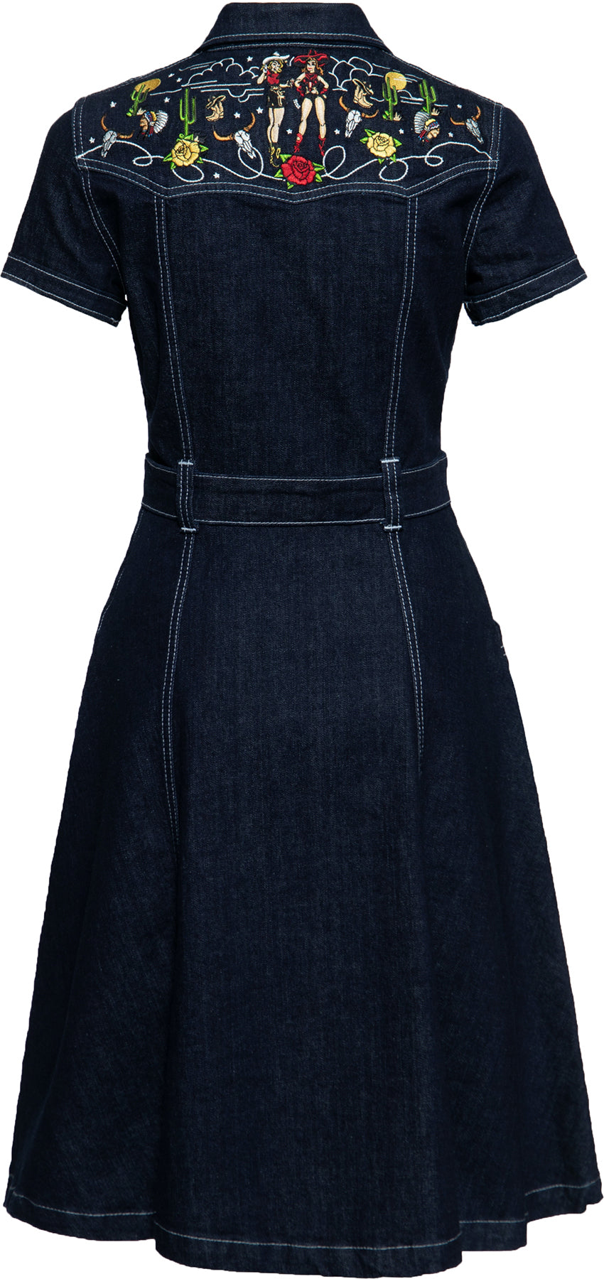 Queen_Kerosin_WESTERN_COWGIRL_Stick_Kurzarm_DENIM_Jeans_A-LINIE_DRESS_Hemdkleid_Killer_Kirsche-2Flhd6oIpqsk4G