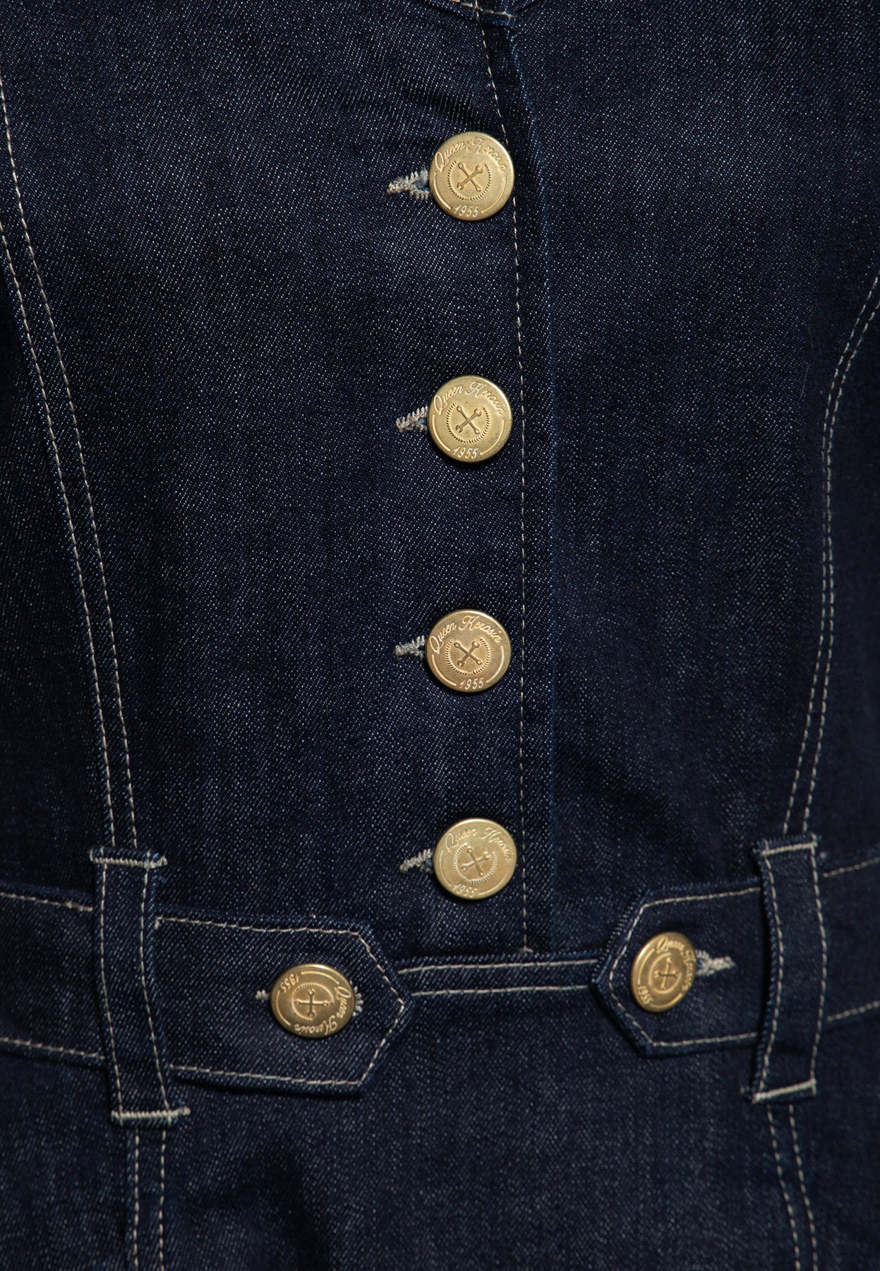 Queen_Kerosin_WESTERN_STYLE_Kurzarm_DENIM_Jeans_SWING_DRESS_Hemdkleid_Killer_Kirsche-4