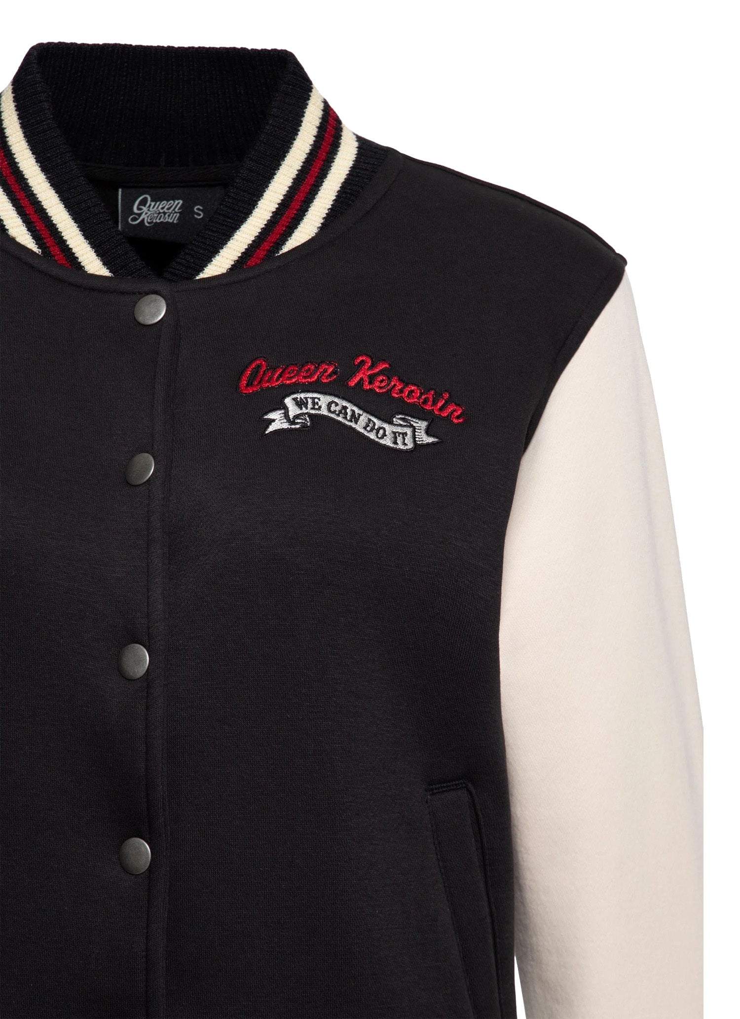 Queen_Kerosin_WE_CAN_DO_IT_50er_Vintage_COLLEGE_JACKE_Retro_Sweatjacke_SchwarzRot-3rHlQPM8LUTnJU