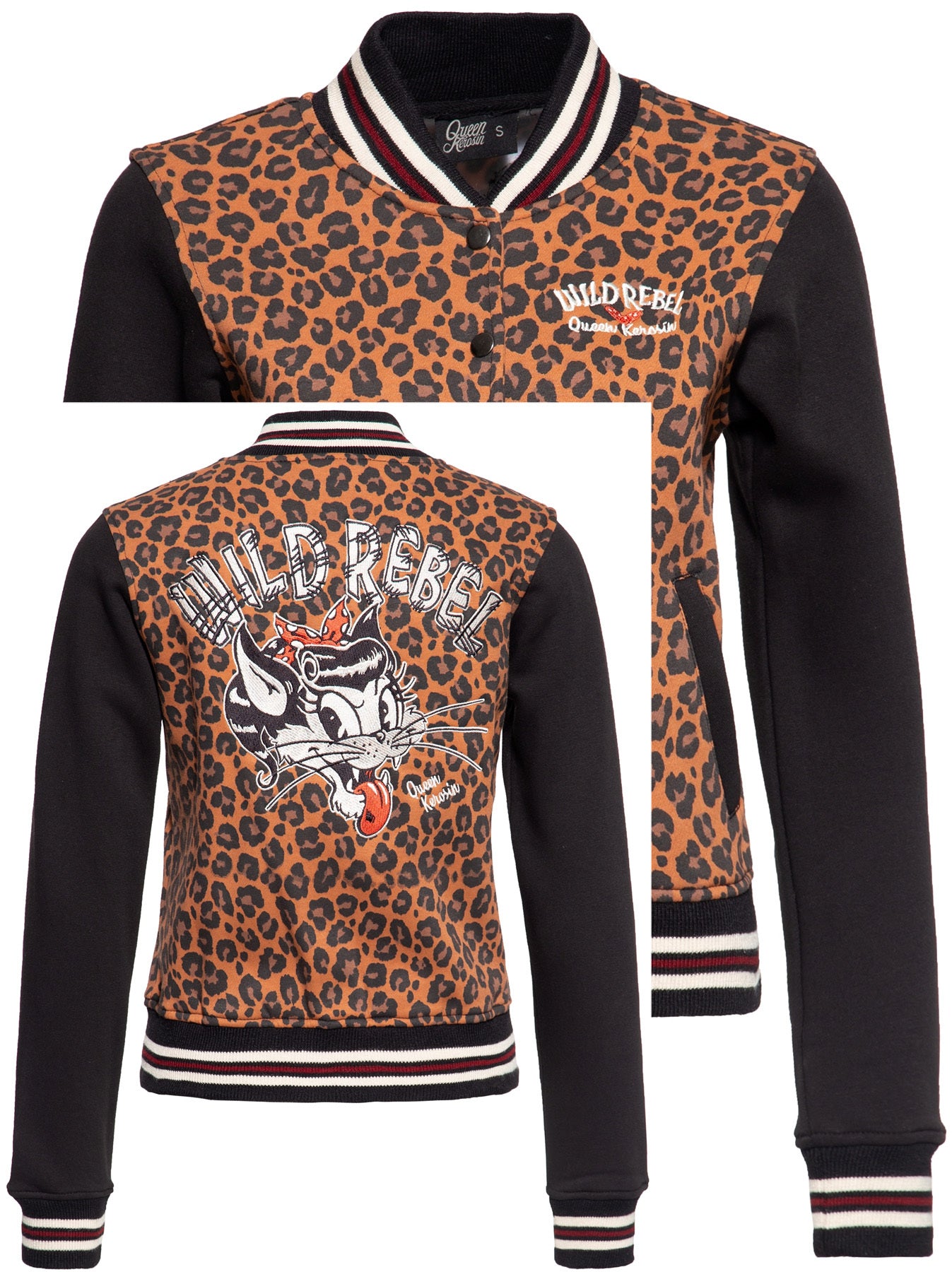 Queen_Kerosin_WILD_REBEl_50s_PIN_UP_LEO_Stick_Baseball_COLLLEGE_JACKE_killer_kirsche_1