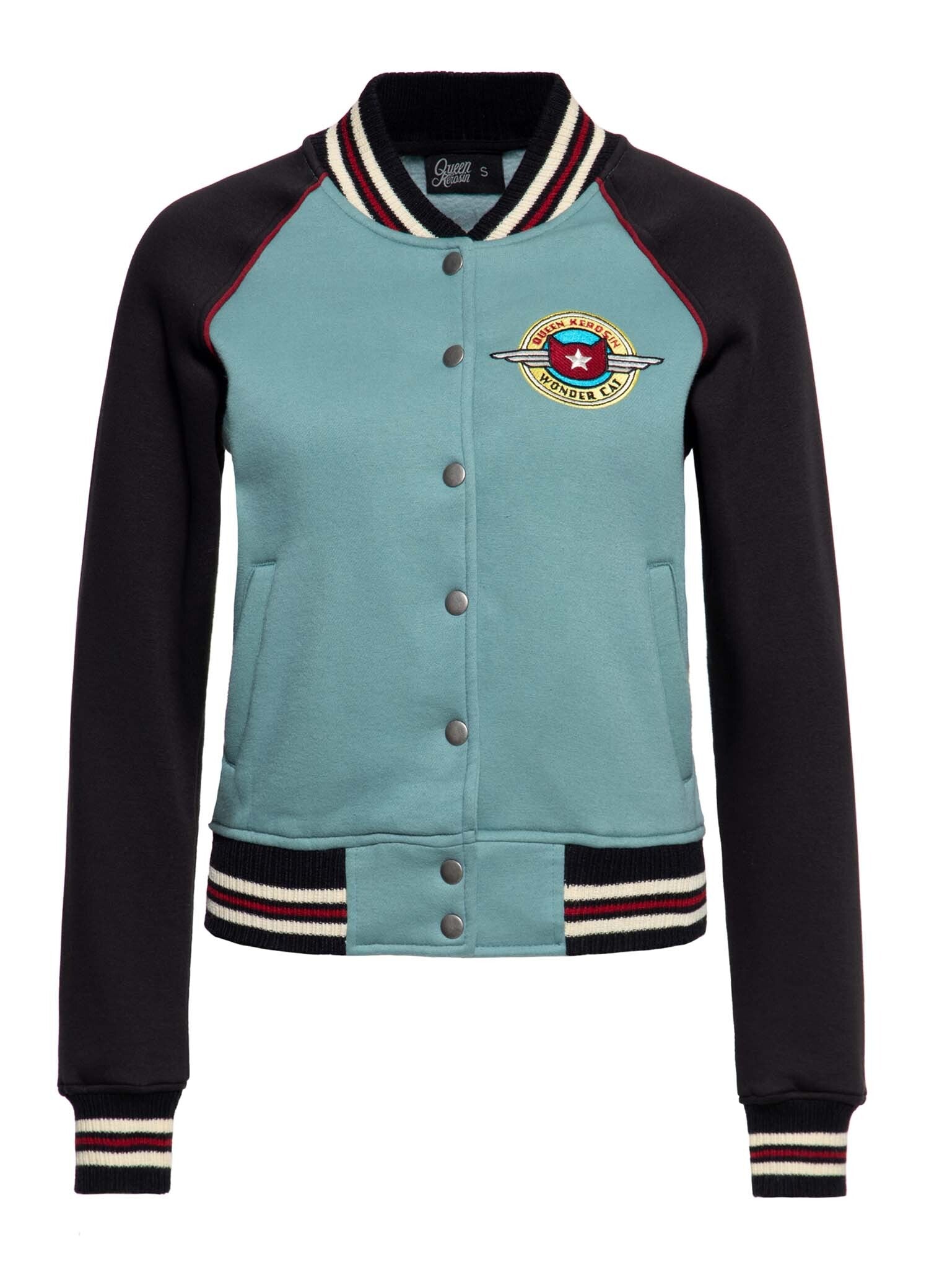 Queen_Kerosin_WONDER_CAT_Comic_Katze_Vintage_COLLEGE_JACKE_Sweatjacke_Smoke_Green-2Orb72TmcklTw3