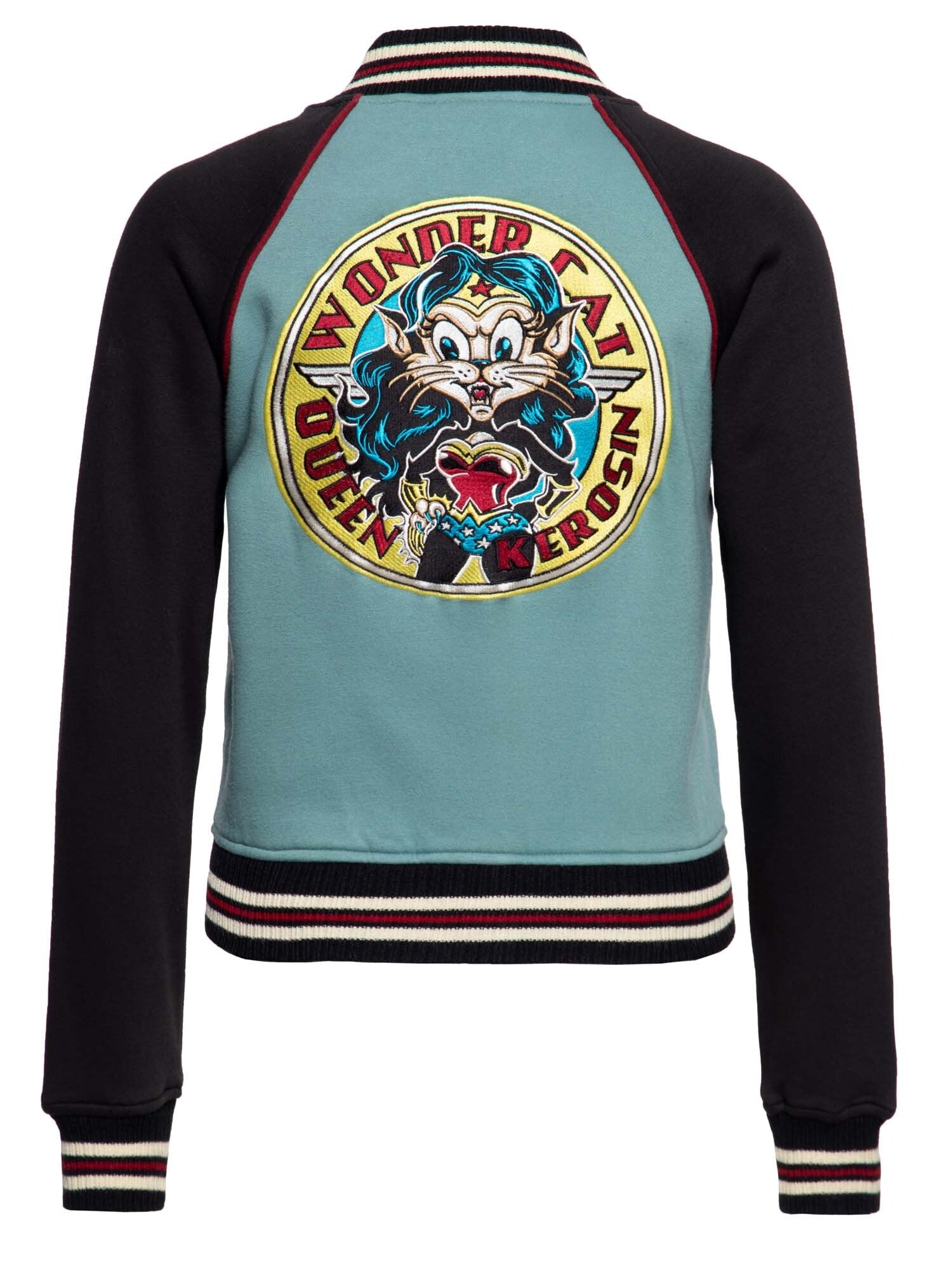 Queen_Kerosin_WONDER_CAT_Comic_Katze_Vintage_COLLEGE_JACKE_Sweatjacke_Smoke_Green-6MJXtnK0uBb4KD