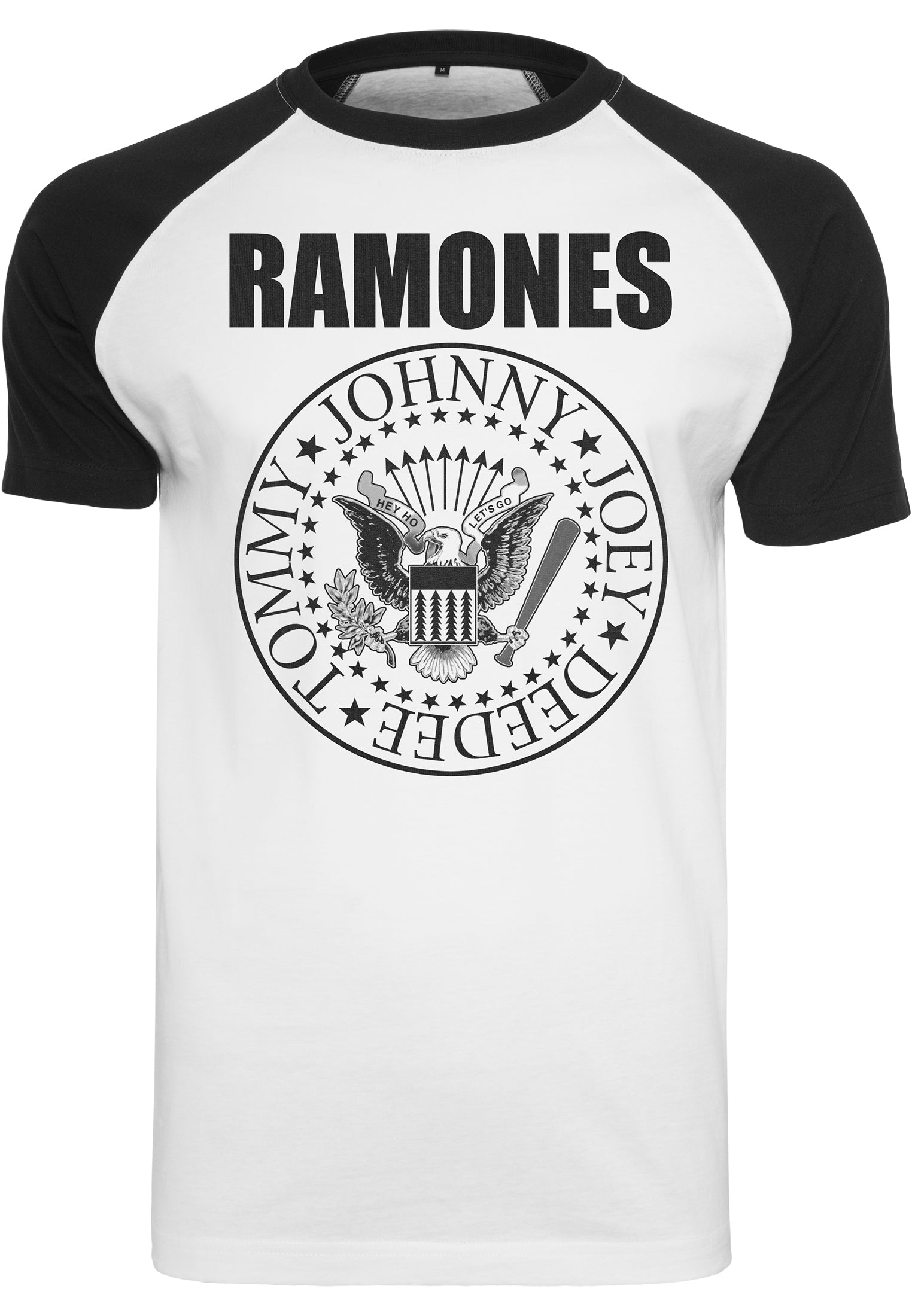 RAMONES_Kurzarm_LOGO_Band_RAGLAN_Herren_Oberteil_T-SHIRT-1