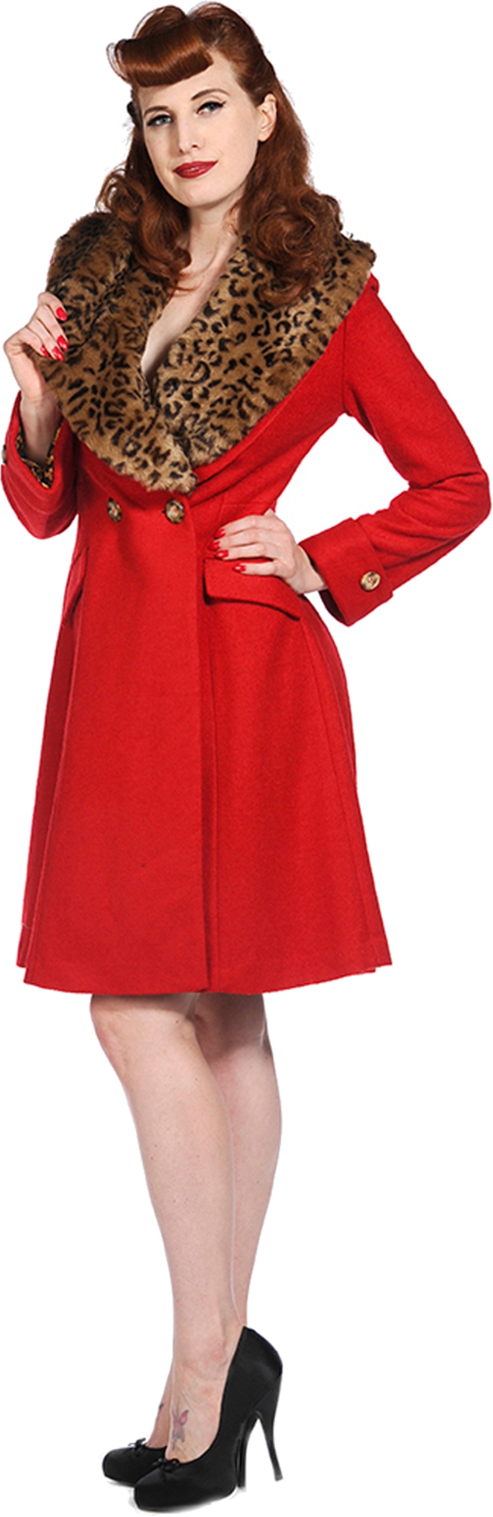 RBanned_VINTAGE_Fake_Fur_LEOPARD_50s_Collar_Coat_MANTEL_-_Red3g6hSPcNzmey4