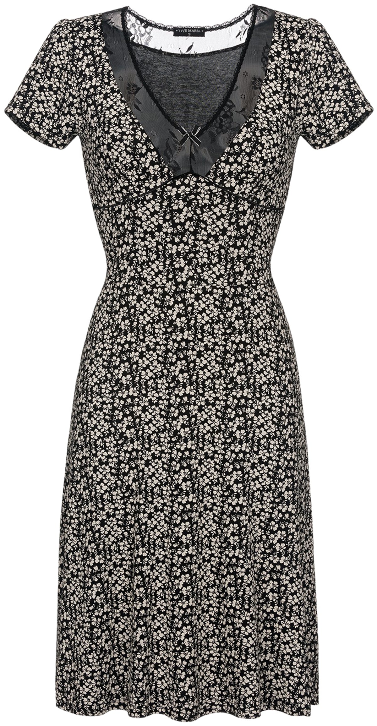 RK34560-2xl_Vive_Maria_CITY_GIRL_Blumen_FLORAL_Bow_LACE_V-Neck_Kurzarm_DRESS_Kleid_-3