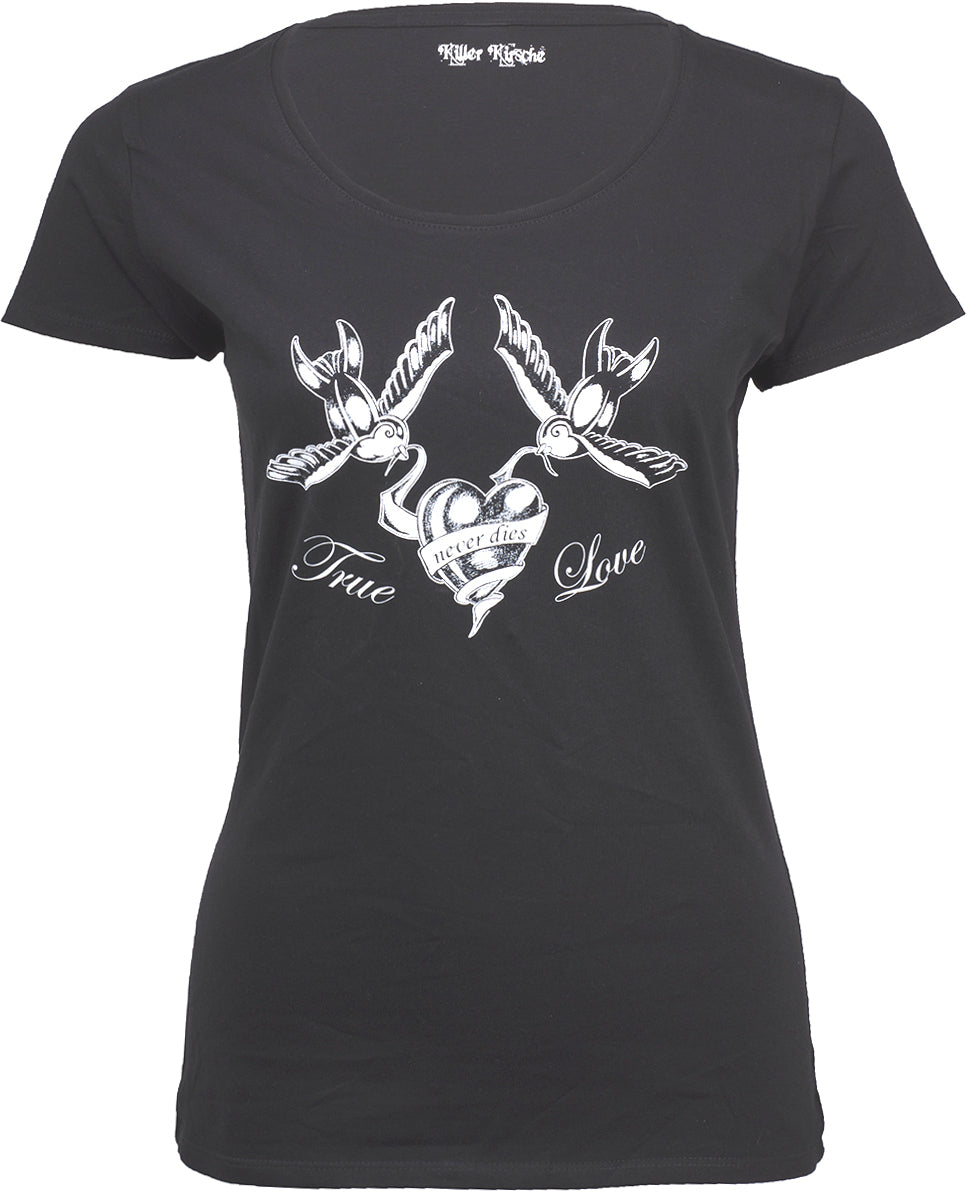 RM271_-_Killer_Kirsche_TRUE_Love_never_DIES_Swallow_HEART_T-Shirt