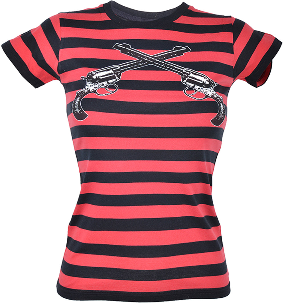RM952_-_Killer_Kirsche_Striped_2_Guns_REVOLVER_Streifen_T-Shirt_-_Schwarz_RotHAOgwSuV2sozl