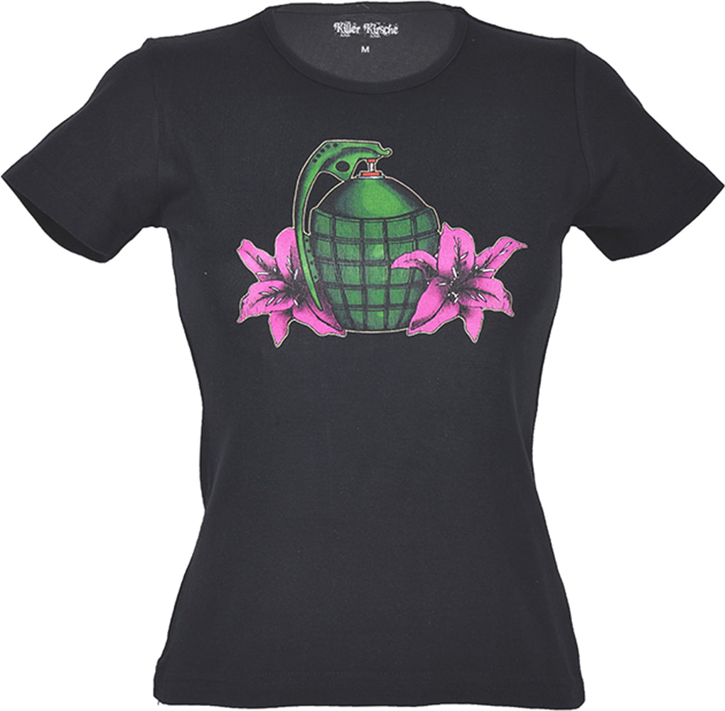 RM980_-_Killer_Kirsche_Tiki_Flower_Handgranaten_Girlie_Shirt
