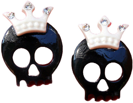 Ras1192schwarz_-_Skull_CROWN_Totenkopf_OhrsteckerpRenVVD3jEvCJ