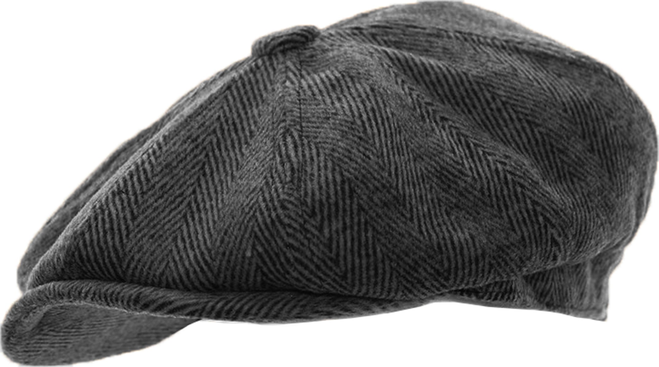 Retro_8-PANEL_Fischgraetenmuster_Herringbone_NEWSBOY_HAT_Muetze_Grau-1L3oOjYBRIGJur