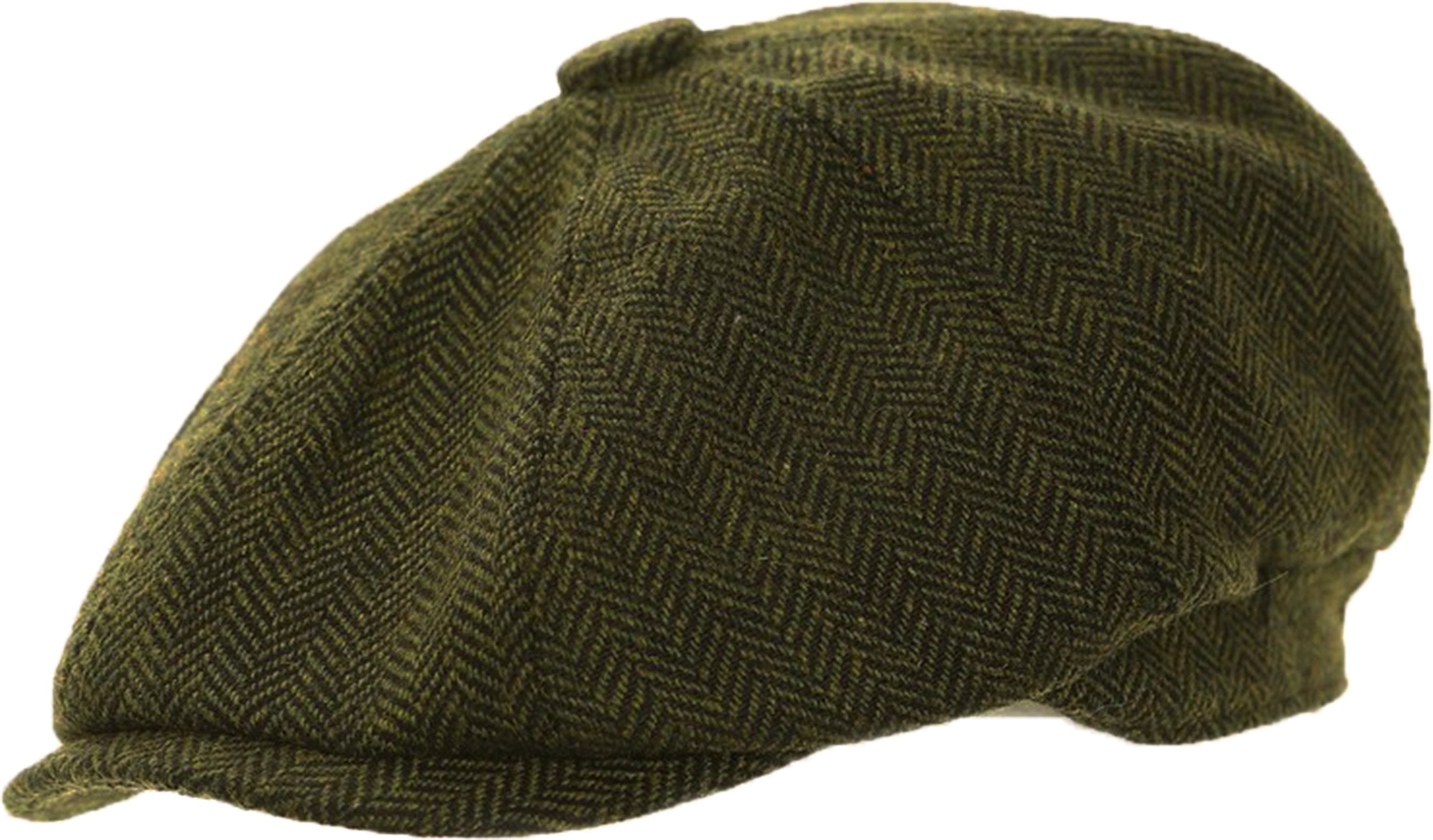 Retro_8-PANEL_Herringbone_Fischgraetenmuster_NEWSBOY_HAT_Muetze_Olivgruen_killer_kirschekPLPP74xpmSWL