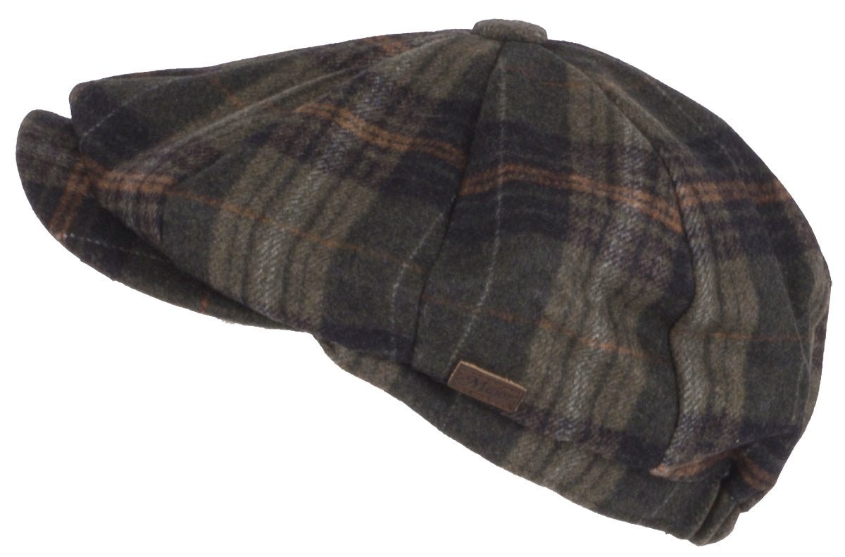 Retro_8-PANEL_Herringbone_TWEED_Fischgraeten_NEWSBOY_HAT_Muetze_killer_kirsche_1