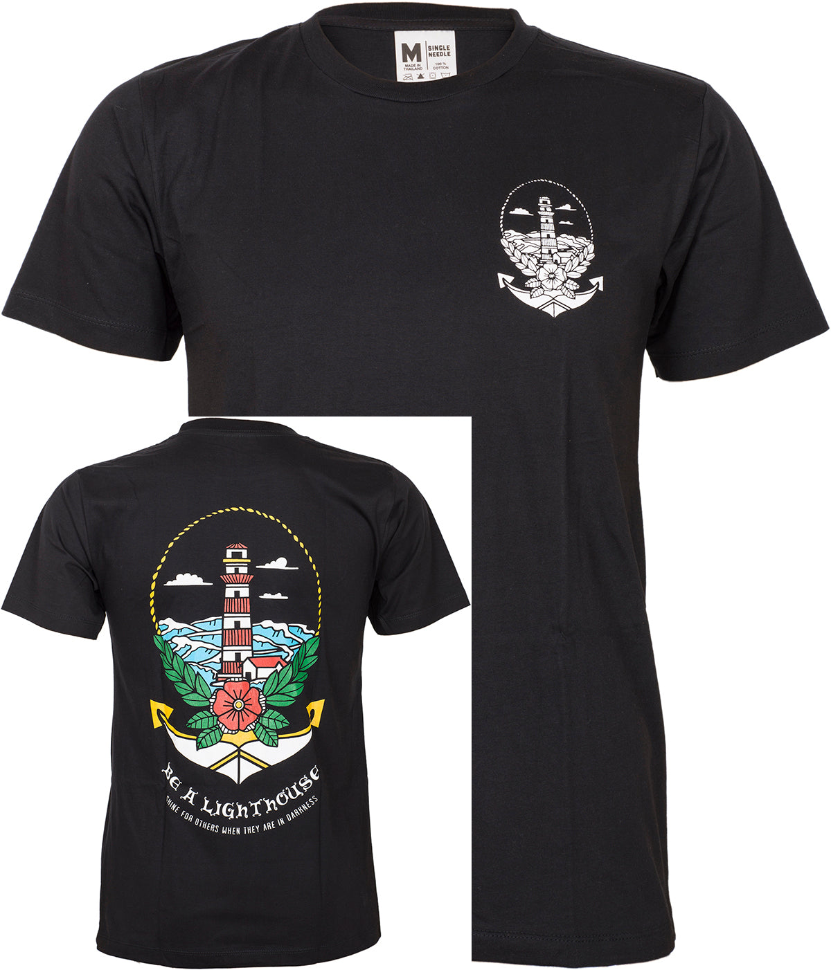 Retro_BE_A_LIGHTHOSE_Leuchtturm_Oldschool_HERREN_Motiv_T-SHIRT_Oberteil-5tsNqJx0PEvn8T