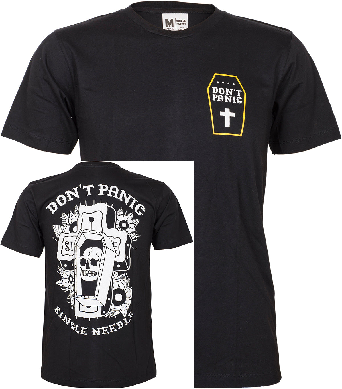 Retro_DONT_PANIC_Sarg_Skull_Coffin_Tattoo_HERREN_Motiv_T-SHIRT_Oberteil-5eUVx3wiSpfAb5