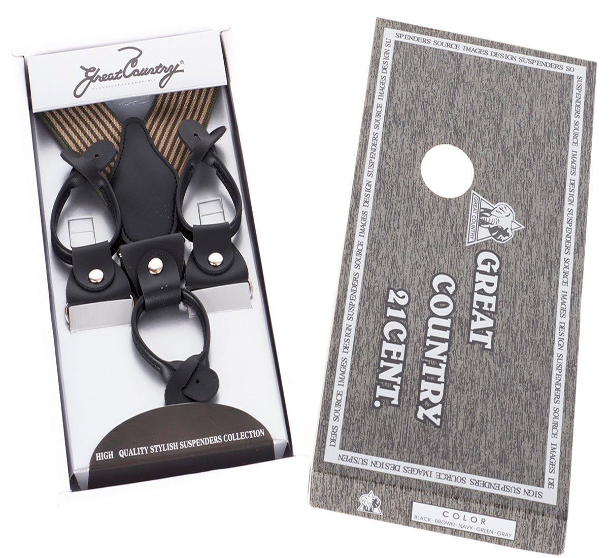 Retro_FINE_STRIPE_Verstellbare_GESTREIFTE_Schlaufen_HOSENTRaeGER_Suspenders_gruen-2