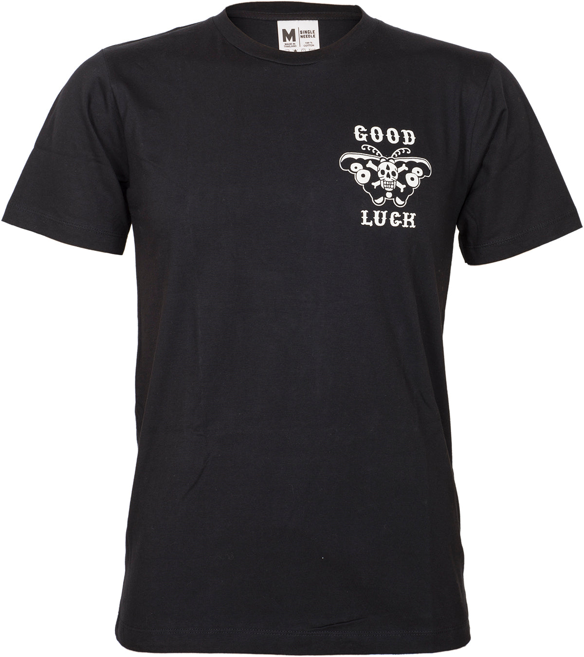 Retro_GOOD_LUCK_Butterfly_Lady_Skull_Oldschool_HERREN_Motiv_T-SHIRT_Oberteil-11MUBWJYsxOLv8
