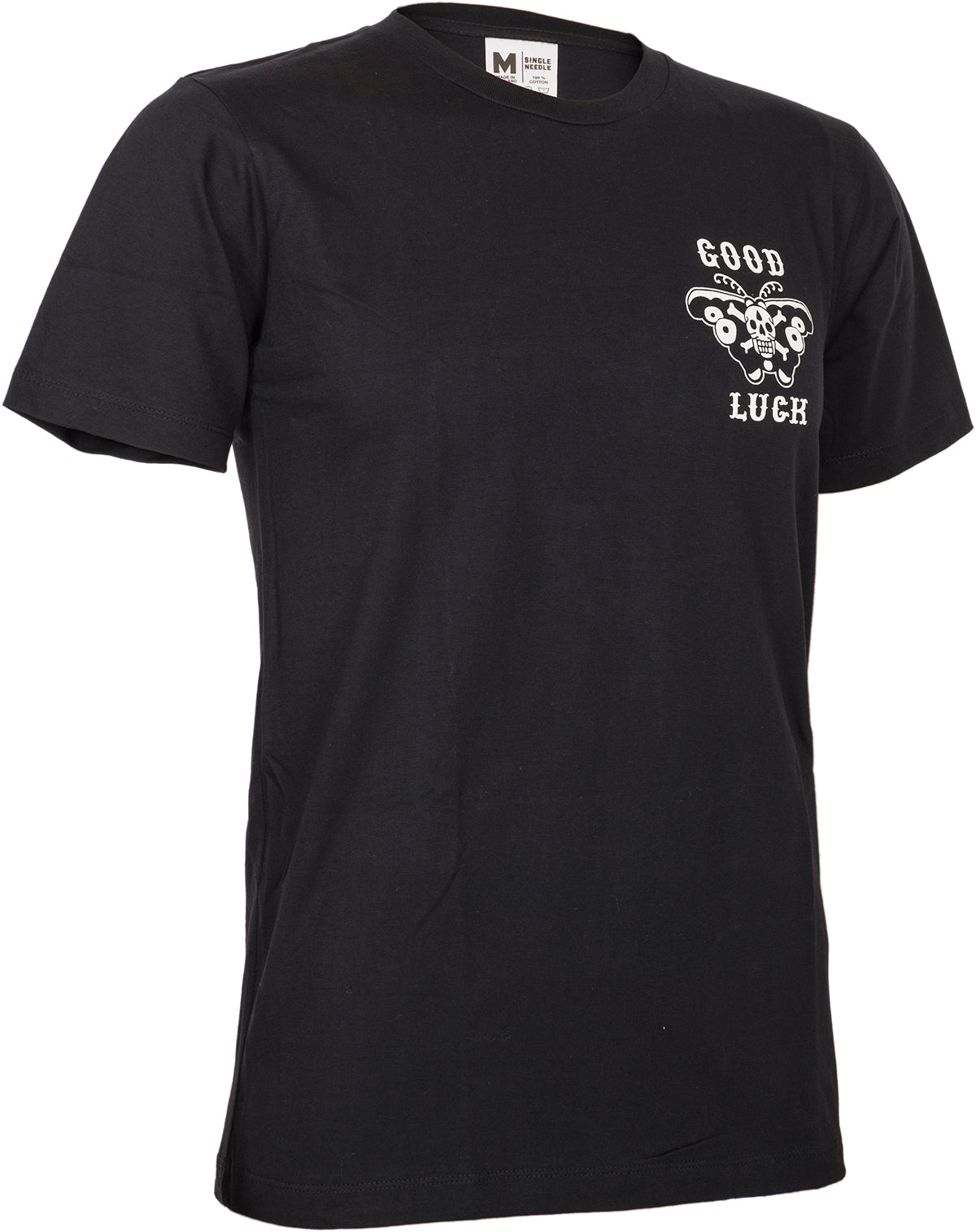 Retro_GOOD_LUCK_Butterfly_Lady_Skull_Oldschool_HERREN_Motiv_T-SHIRT_Oberteil-28yojiBacQSUv6