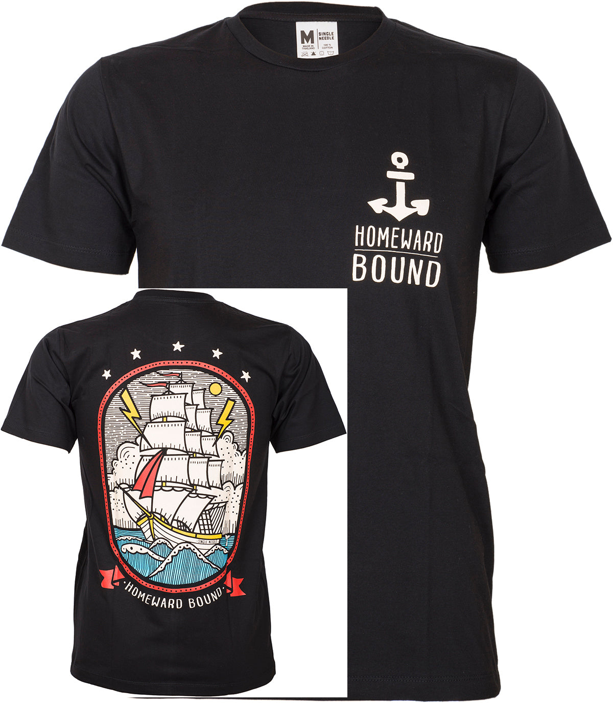 Retro_HOMEWARD_BOUND_Anker_SHIP_Oldschool_HERREN_Motiv_T-SHIRT_Oberteil-5lqN5ayEzyCiMq