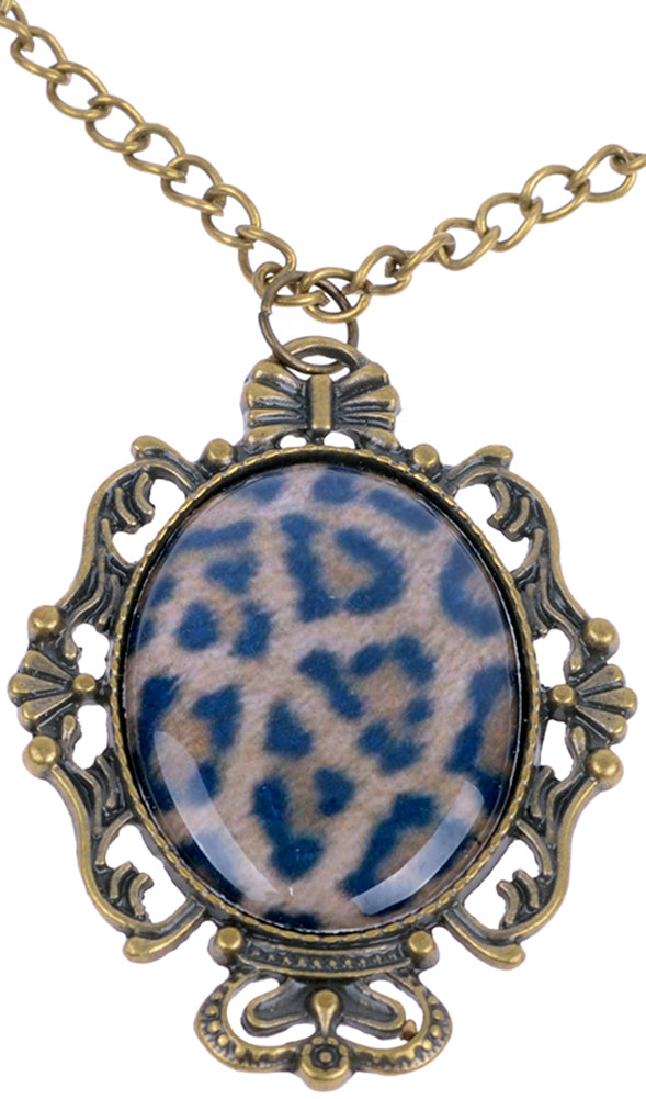 Retro_LEO_Vintage_ORNAMENT_Leoparden_Halskette_Necklace