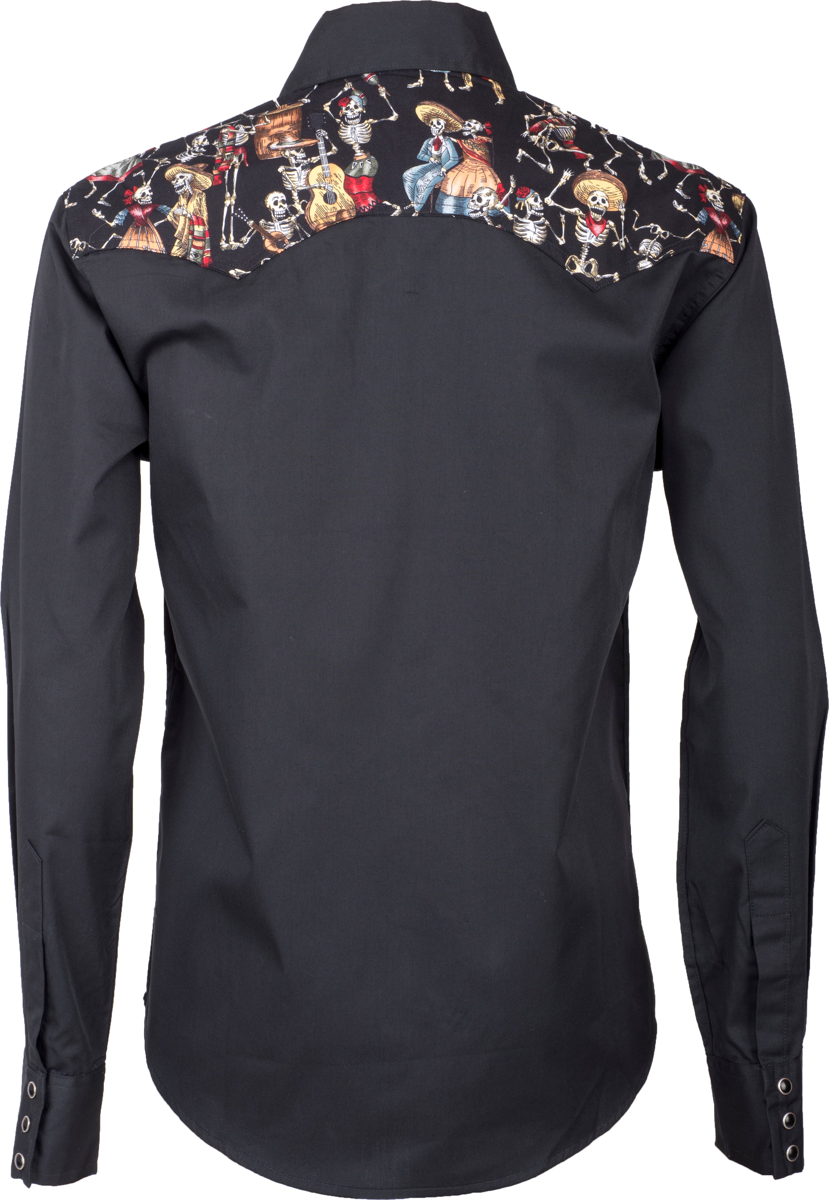 Retro_MEXICAN_Folklore_SKELETTE_Langarm_Herren_HEMD_Slim_Fit-4