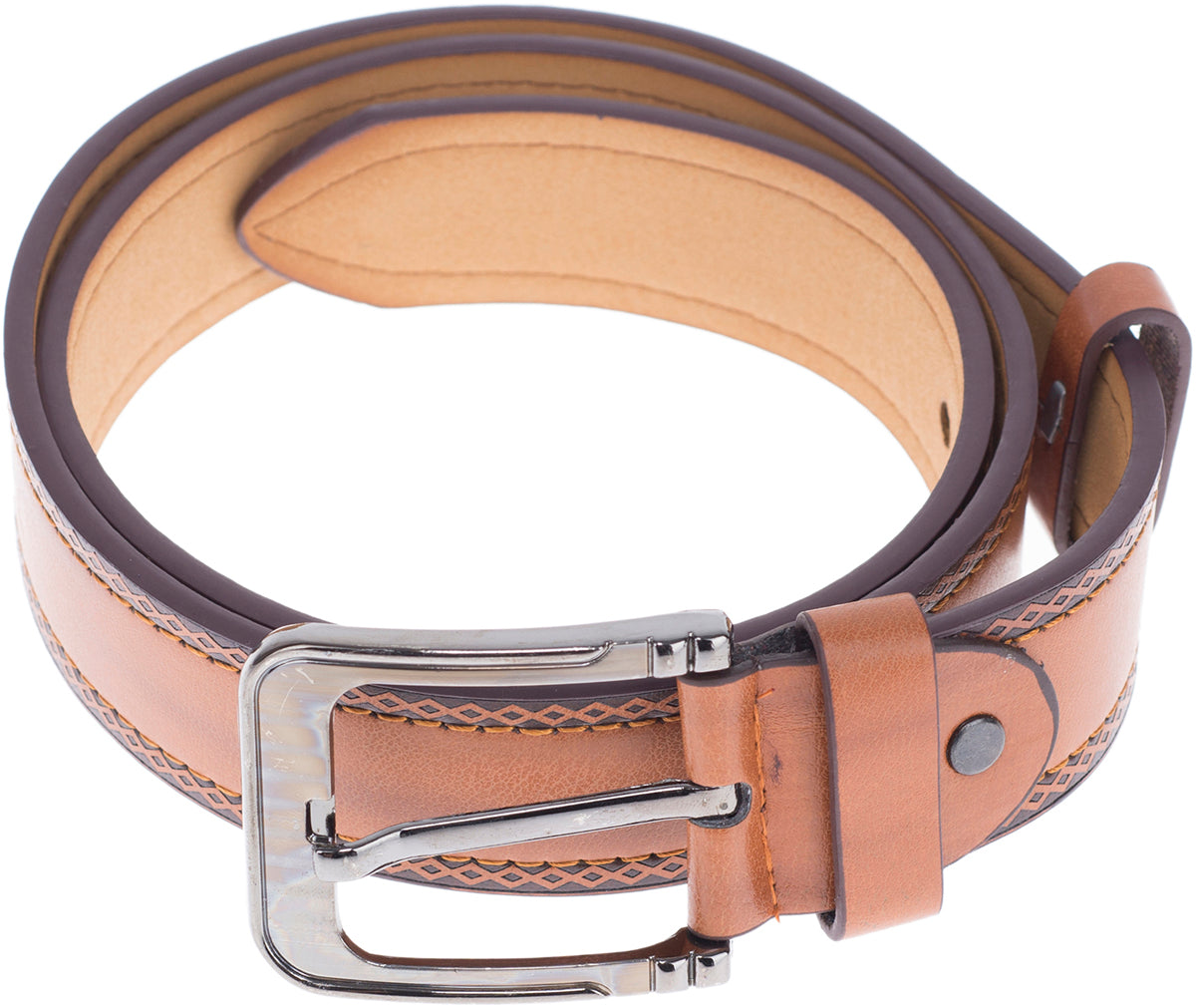 Retro_Men_BELT_Rauten_GueRTEL_mit_Schnalle_-_Braun_killer_kirsche8GukGqjrmCMYP