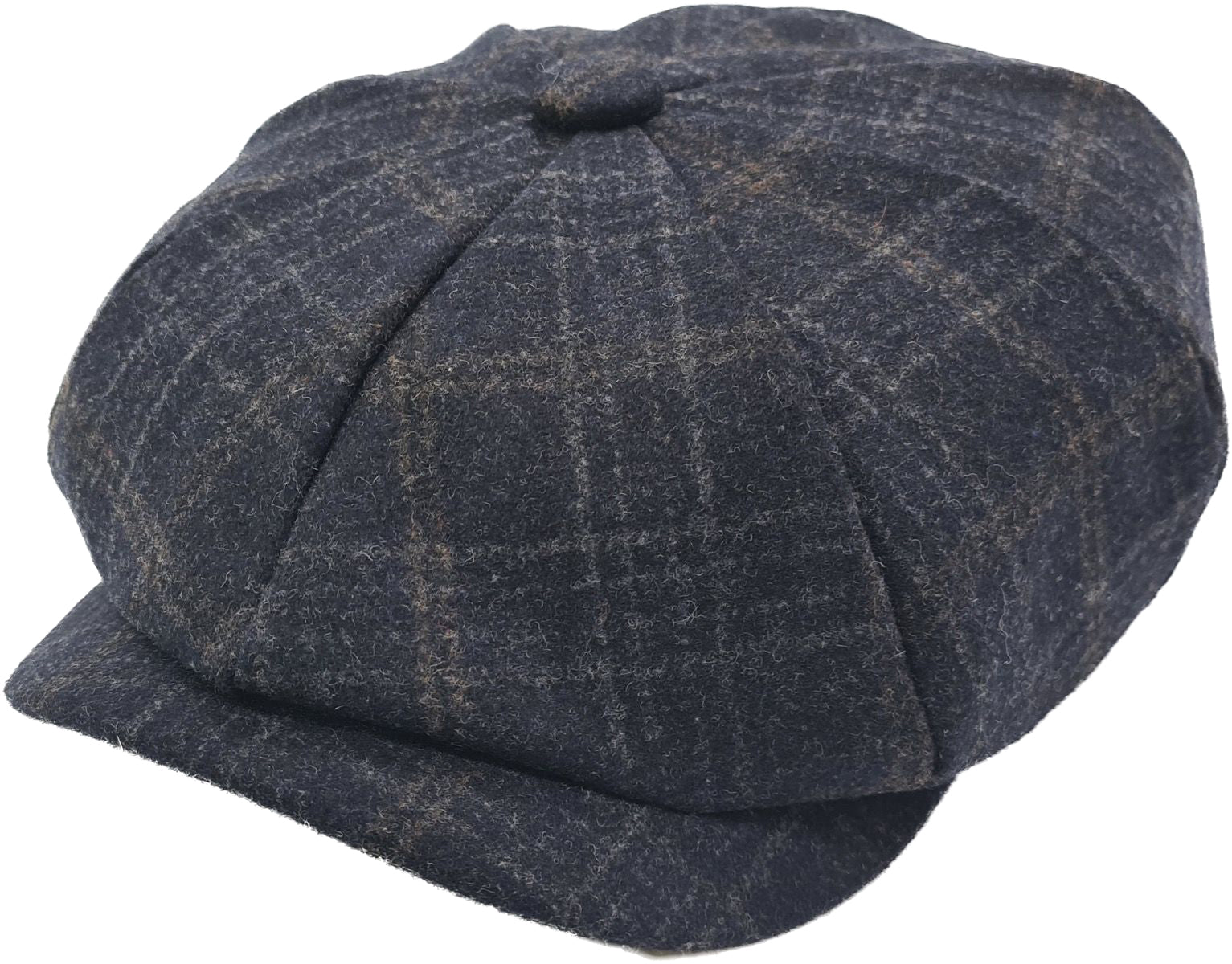 Retro_Newsboy_Hat_CHECKED_Tarten_WOLL-TWEED_8-Penal_Bakerboy_Cap_Muetze_killer_kirsche