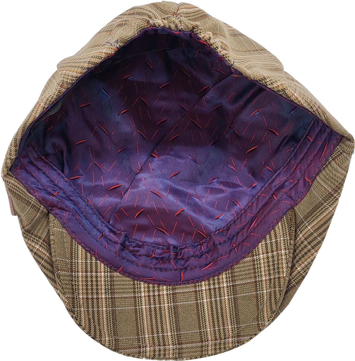 Retro_PLAID_Vintage_TARTAN_Check_SCHIEBERMueTZE_Hat_Flat_Cap_killer_kirsche_2qltvcjpumw4CC