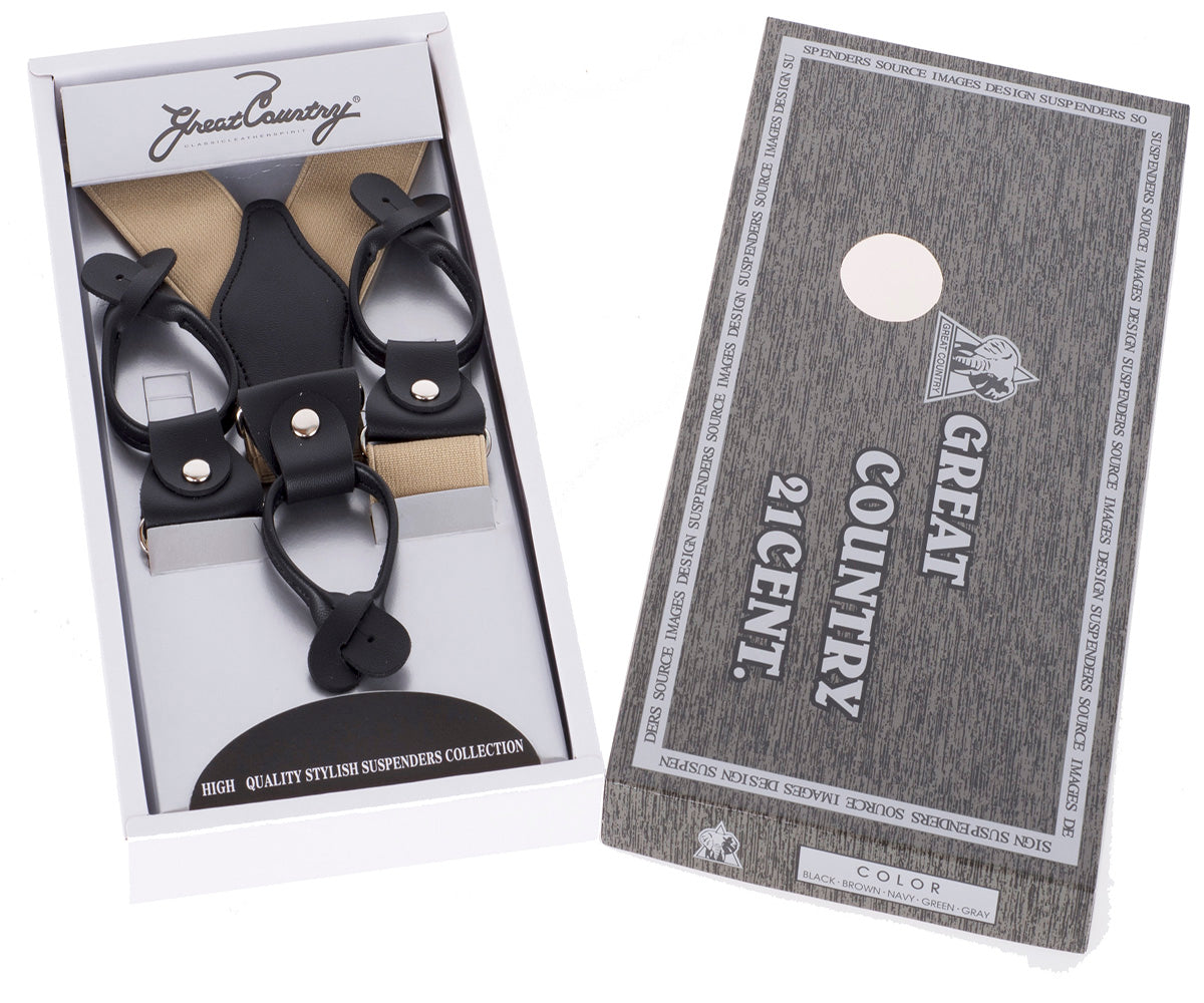 Retro_PLAIN_2-Tone_Verstellbare_SCHLAUFEN_50s_Suspenders_HOSENTRaeGER_beige-2