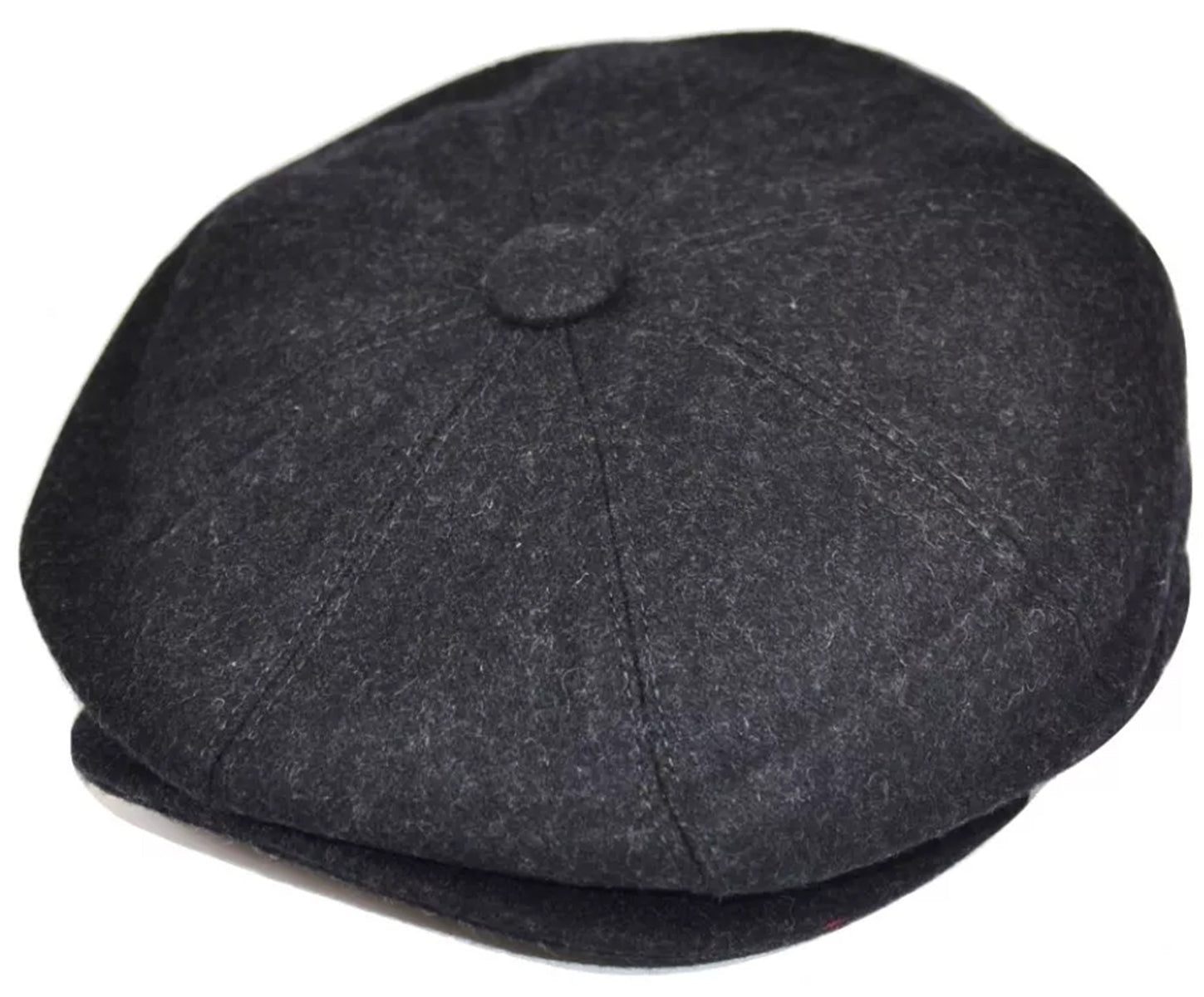 Retro_PLAIN_Wool_Filz_Vintage_NEWSBOY_HAT_Cap_MueTZE_Anthrazit-1