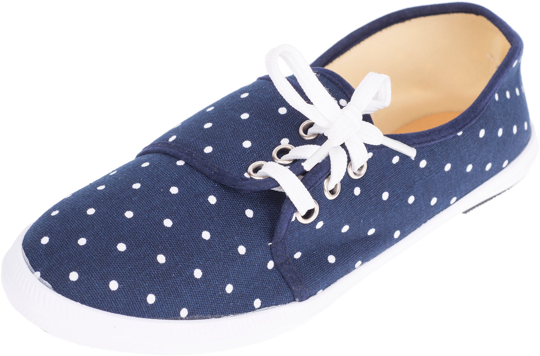 Retro_POLKA_DOT_Canvas_PUNKTE_Schuhe_BALLERINAS_Sneakers_-_BlauxGeG3Fe41rqtU