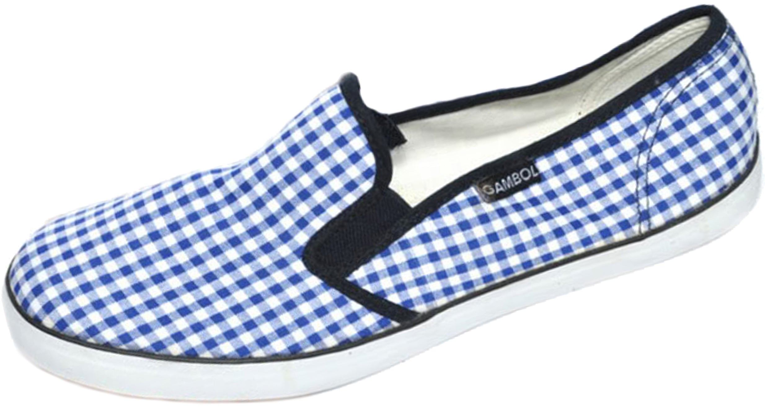 Retro_Pepita_Slip_Ons_HALBSCHUHE_-_Blauvef5UdepjSz7l