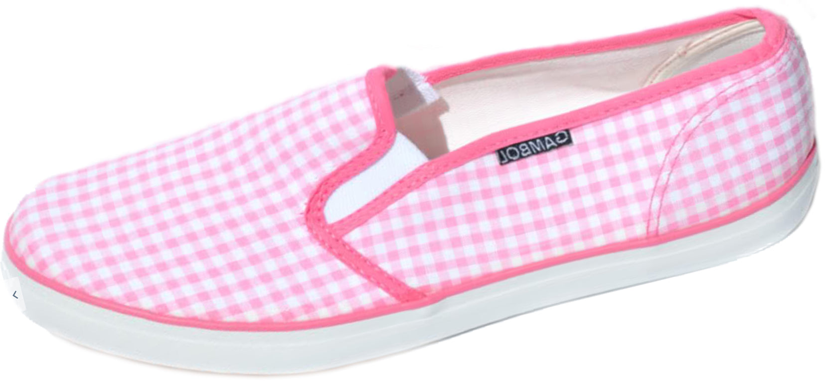 Retro_Pepita_Slip_Ons_HALBSCHUHE_-_Rosa