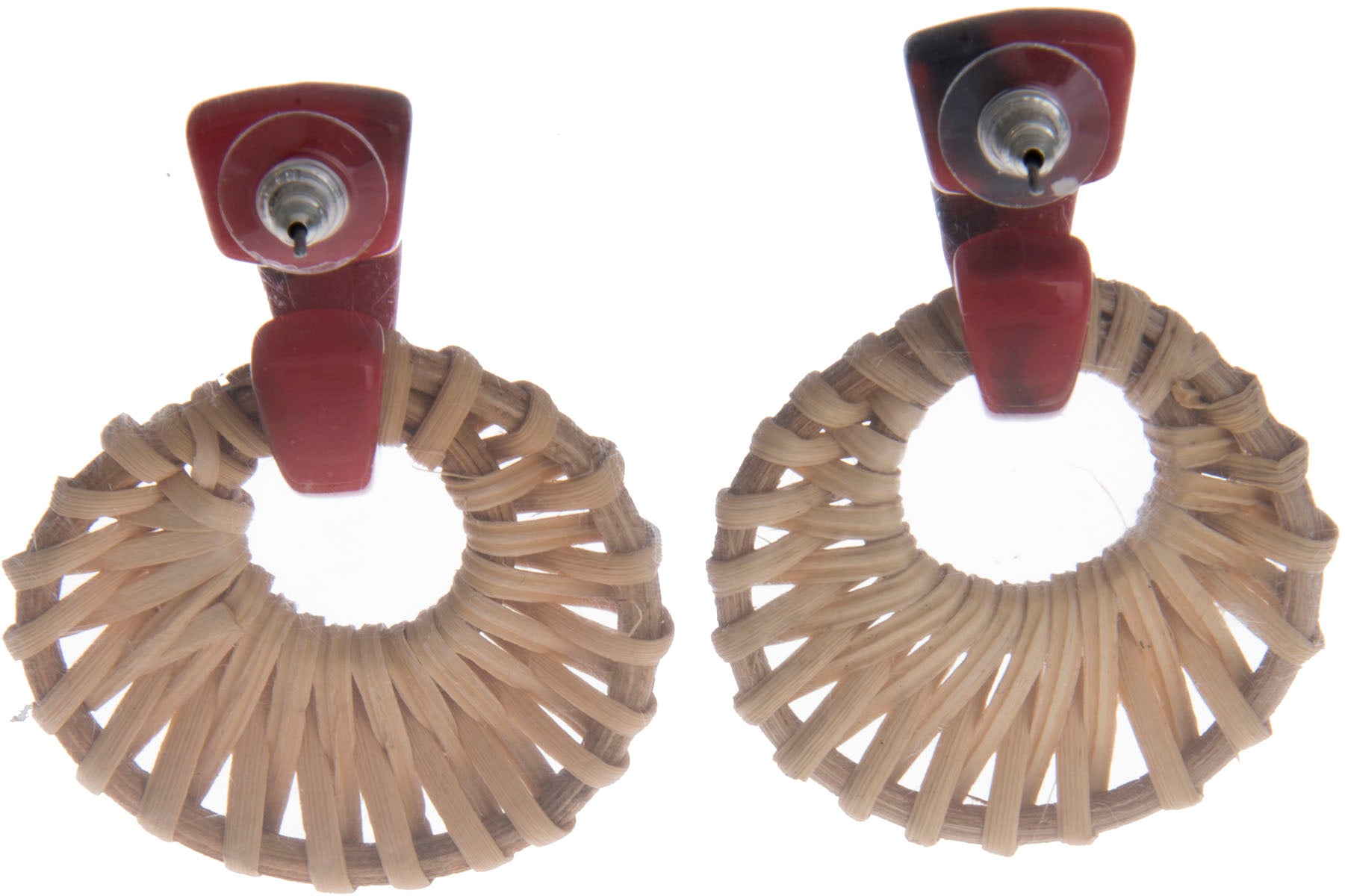 Retro_RAFFIA_Bast_Vintage_FAKELIT_Retro_OHRHaeNGER_Ohrschmuck-3