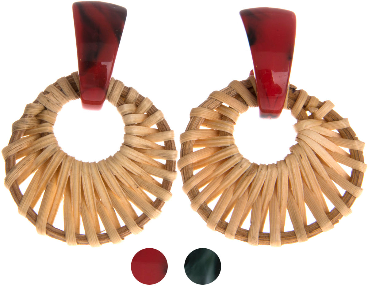 Retro_RAFFIA_Bast_Vintage_FAKELIT_Retro_OHRHaeNGER_Ohrschmuck_Galeriebild