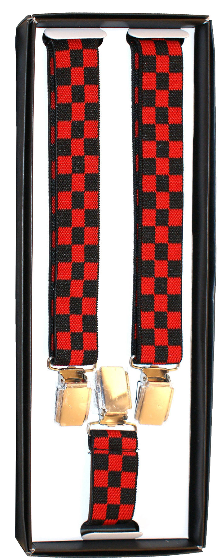 Retro_SKA_Vintage_KARO_Verstellbare_HOSENTRaeGER_Suspenders_mit_Clips_killer_kirsche_1