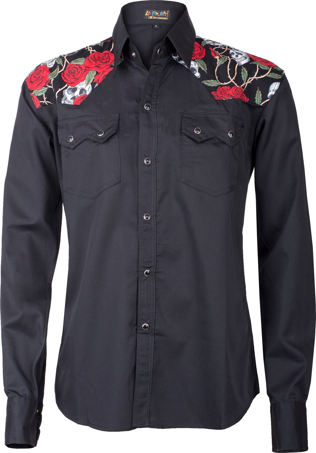 Retro_SKULLS_Totenkopf_ROSEN_Langarm_Herren_HEMD_Slim_Fit-1