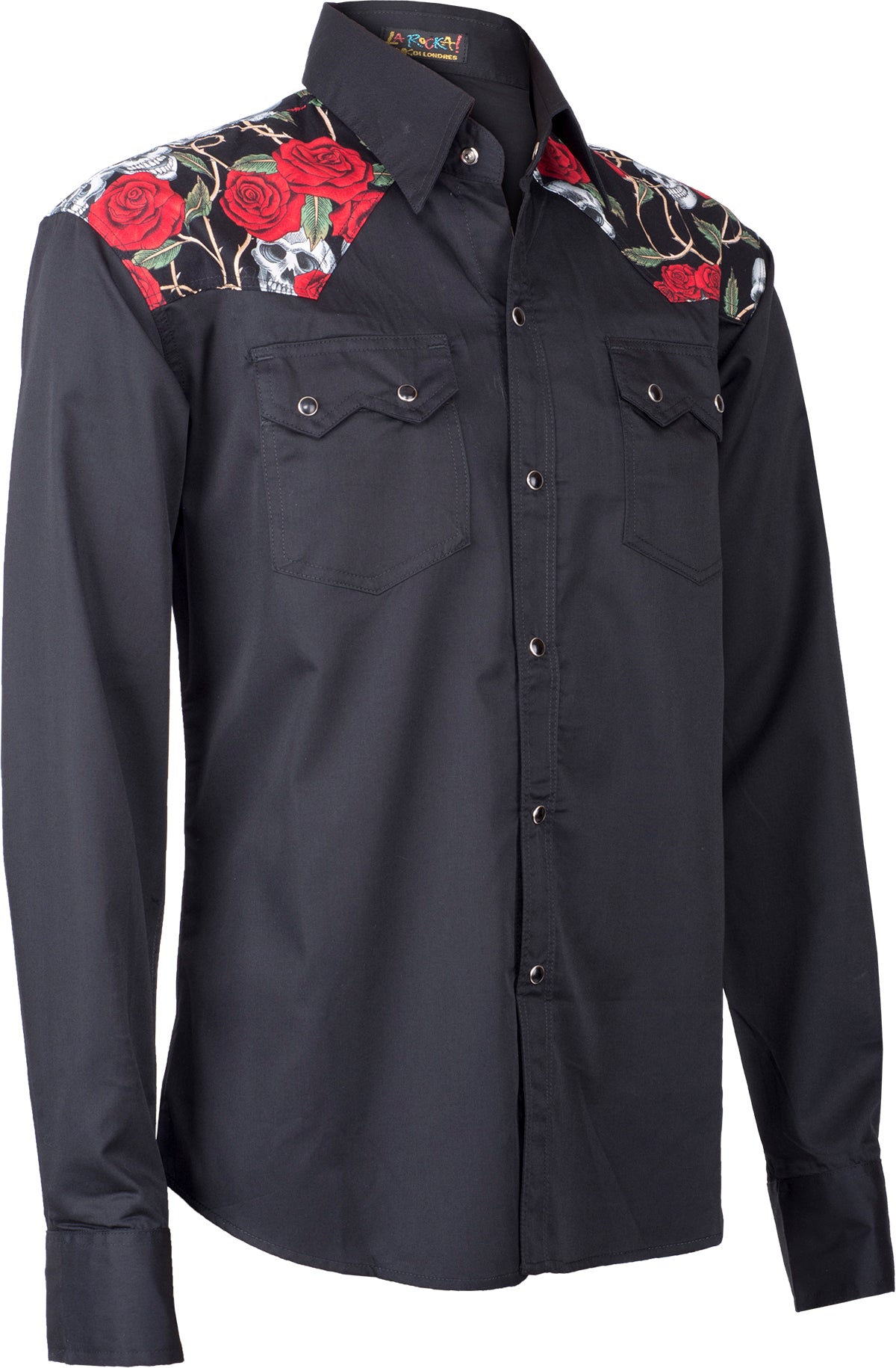 Retro_SKULLS_Totenkopf_ROSEN_Langarm_Herren_HEMD_Slim_Fit-3