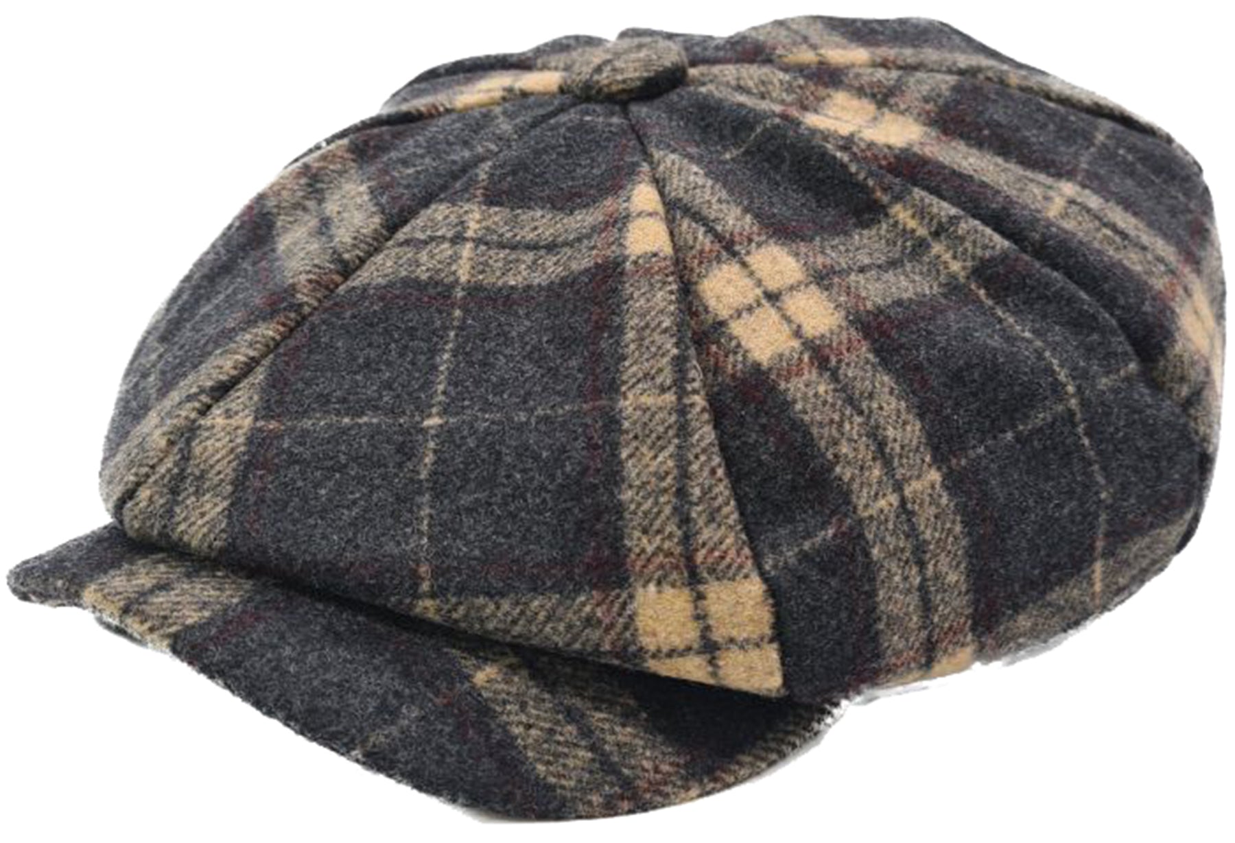 Retro_TARTAN_Karo_TWEED_Retro_BAKERBOY_HAT_Cap_killer_kirsche_2_-2