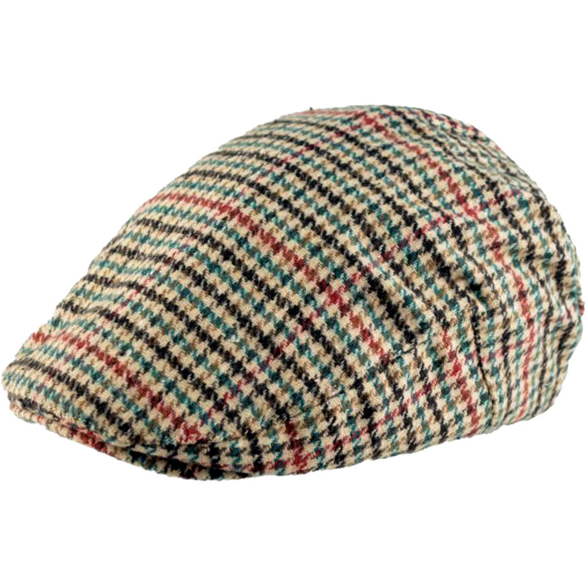 Retro_TWEED_Vintage_KARO_HOUNDSTOOTH_Classic_Flat_Cap_SCHIEBERMueTZE-1