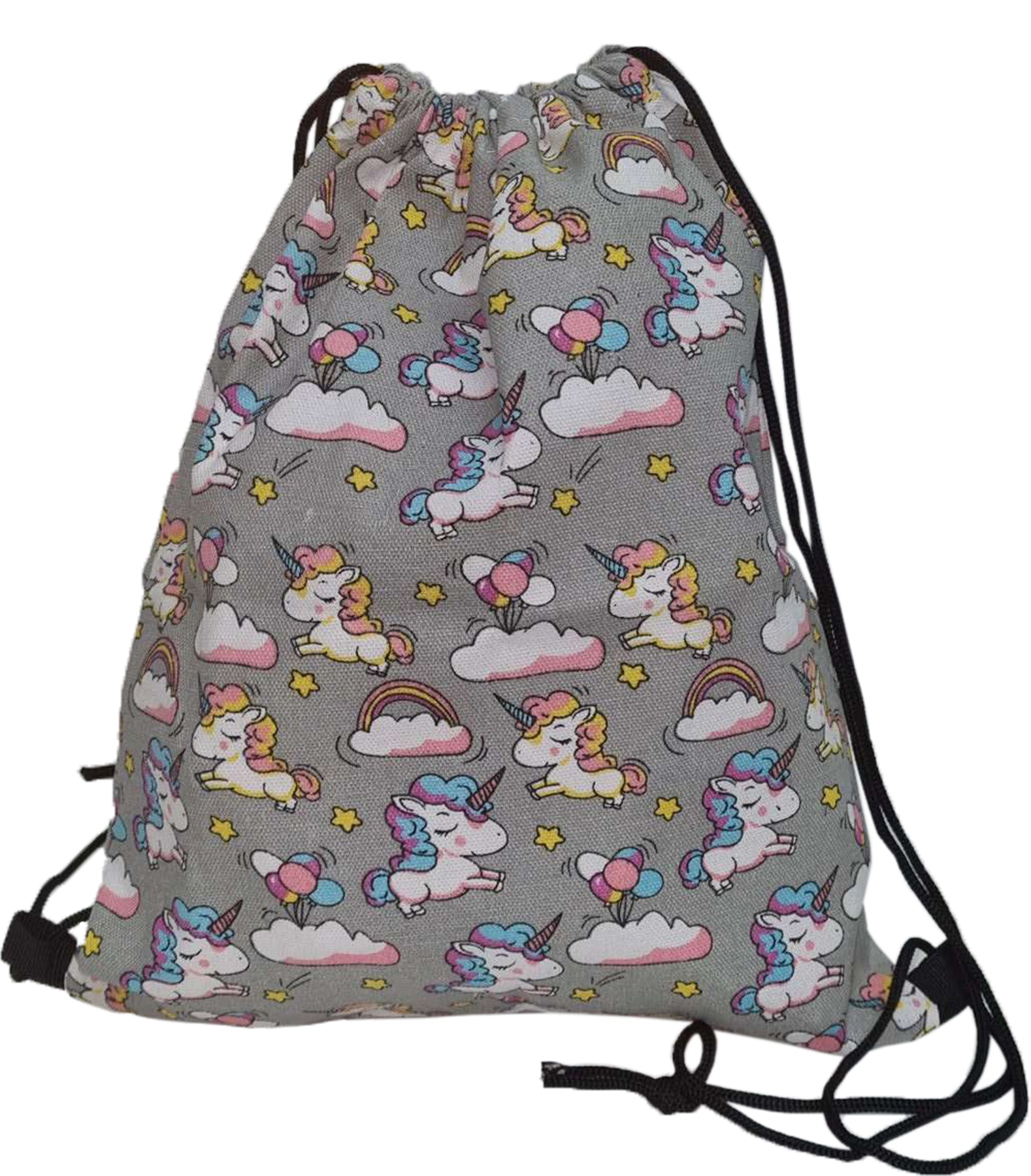 Retro_UNICORN_HEAVEN_Einhorn_Sterne_Canvas_Gymsack_TURNBEUTEL_Rucksack_Killer_Kirsche-1