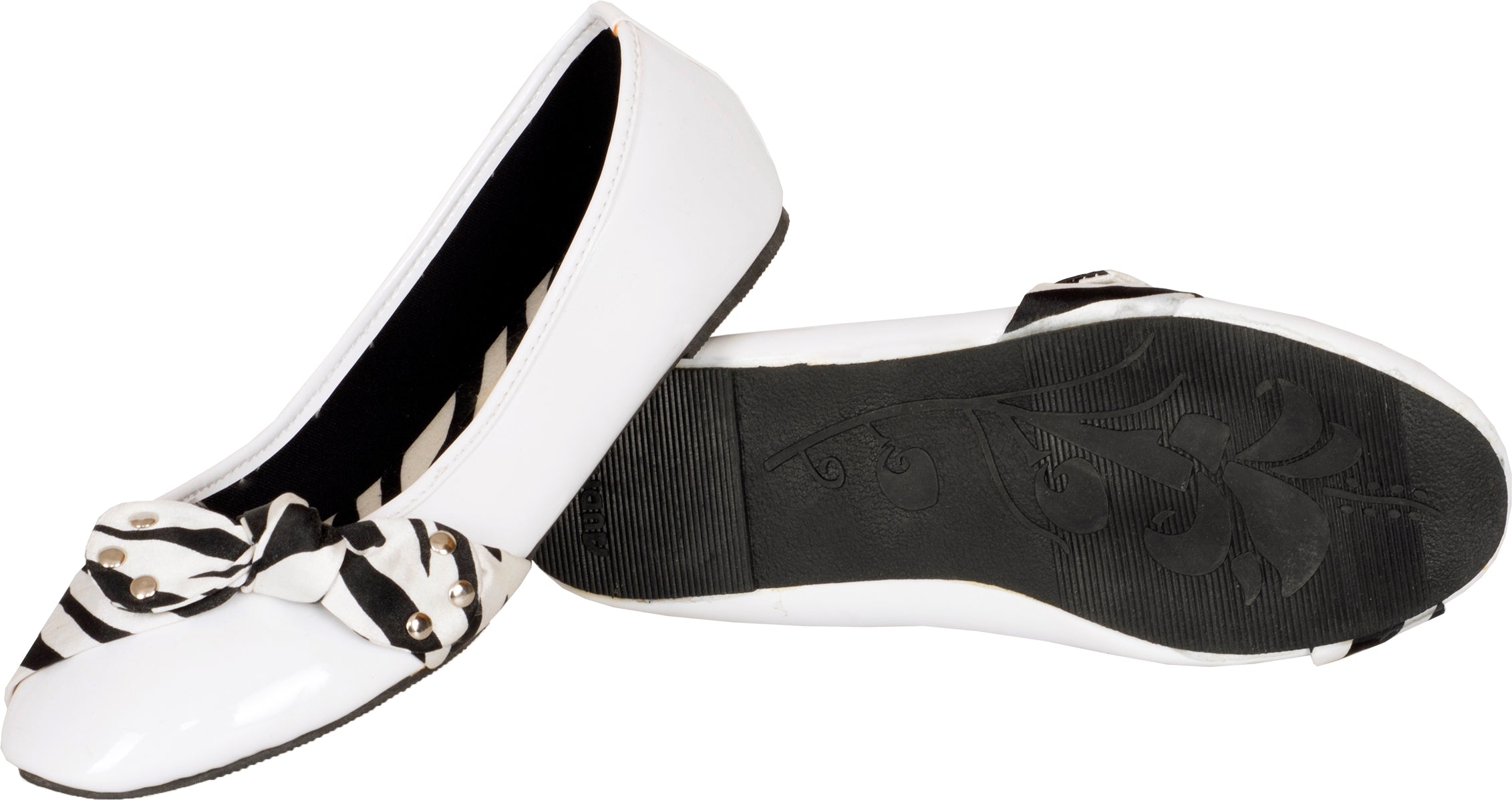 Retro_ZEBRA_PRINT_Schleife_Studded_BOW_Schuhe_BALLERINAS_Flats-5