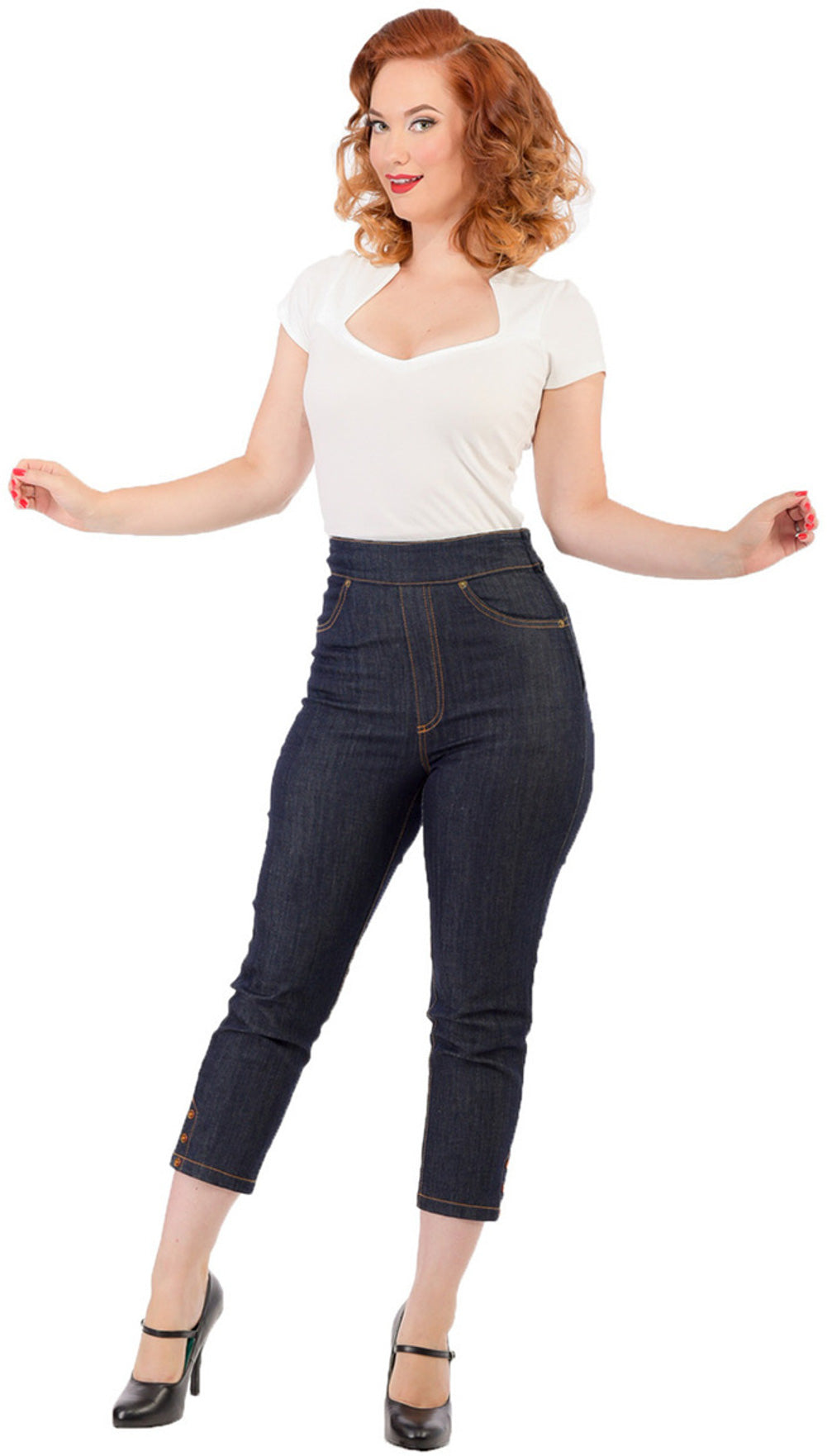 Rock_Steady_CINCHED_Vintage_High_Waisted_50s_Retro_Jeans_CAPRI_Hosel0QtuAwO6kLr2