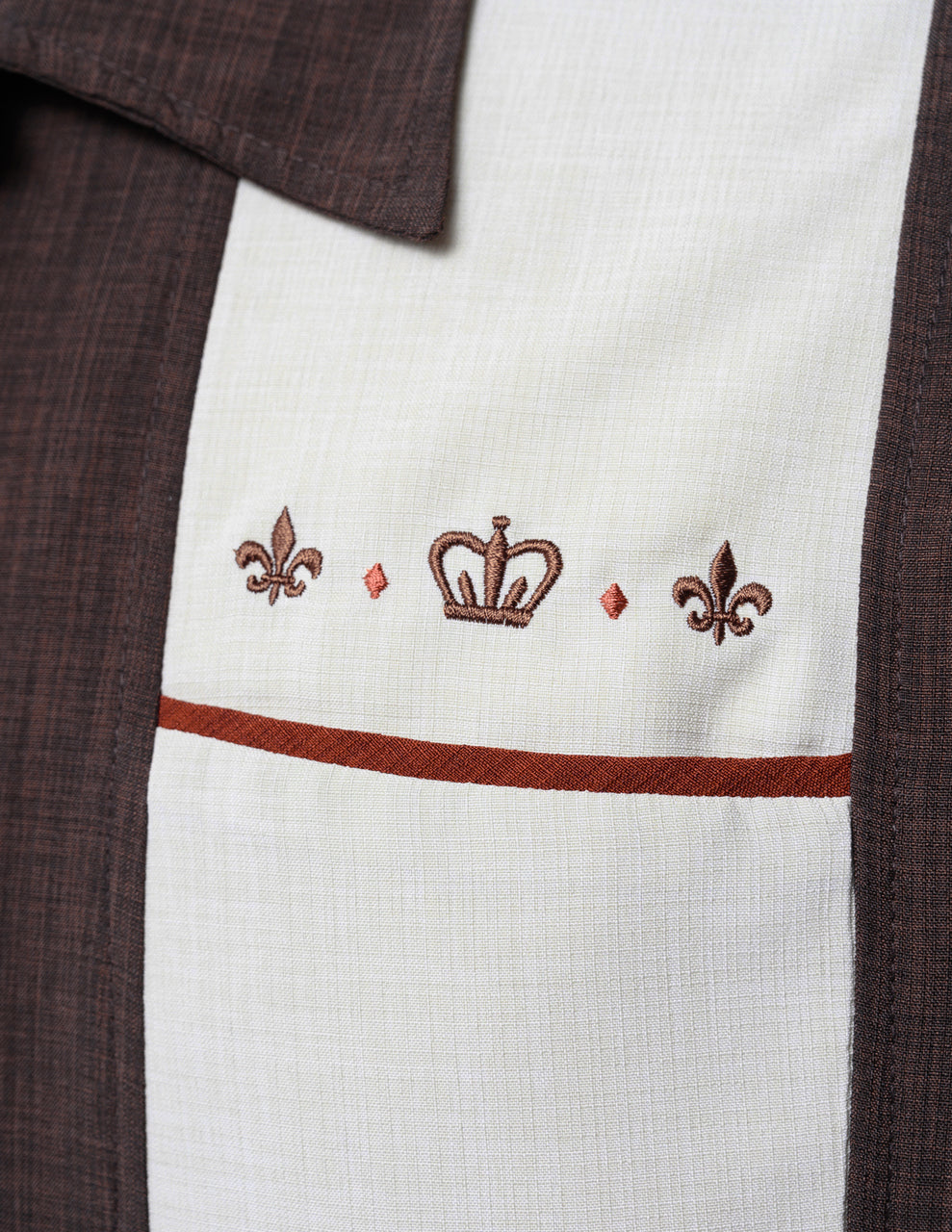 Rock_Steady_THE_REGAL_Retro_PANEL_Crown_BOWLING_HEMD_Shirt_Braun-2