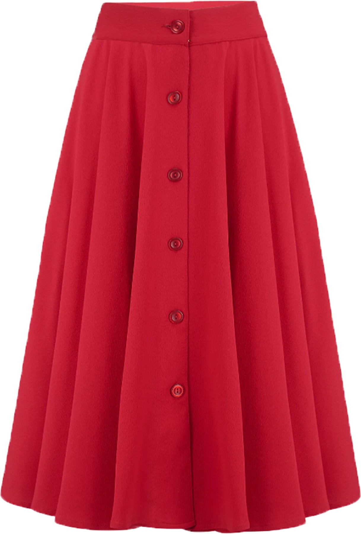 RocknRomance_BEVERLY_Vintage_BUTTON_FRONT_50s_SWING_SKIRT_Rock_Rot_Killer_Kirsche-1