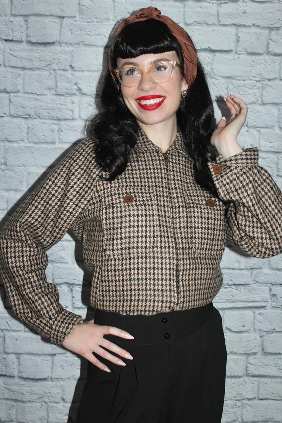 RocknRomance_BOBBY_JACKET_Vintage_HOUNDSTOOTH_50s_Lightweight_Wool_JACKE_killer_kirsche_4